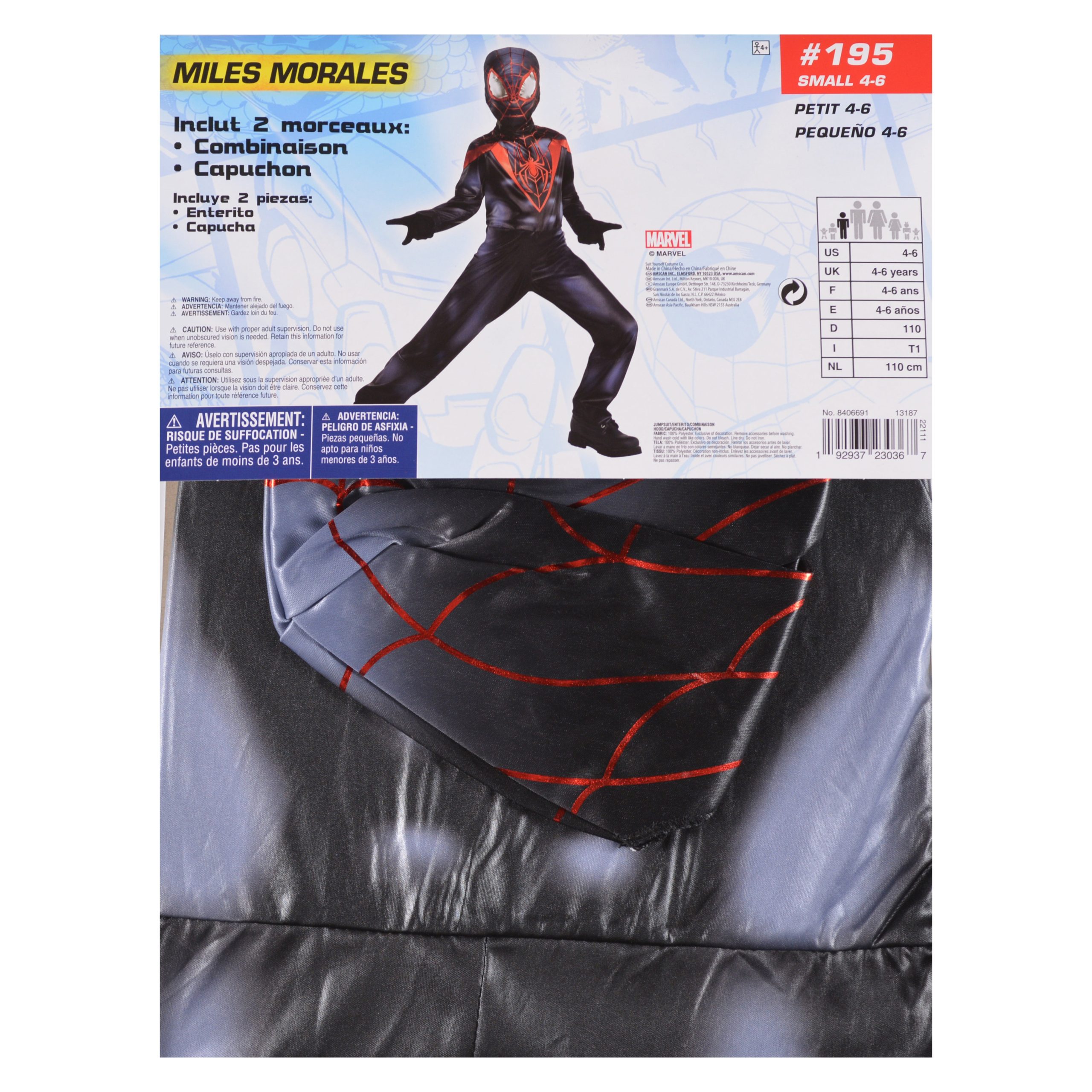 Marvel Miles Morales Spider-Man Costume for Boys - Image 3