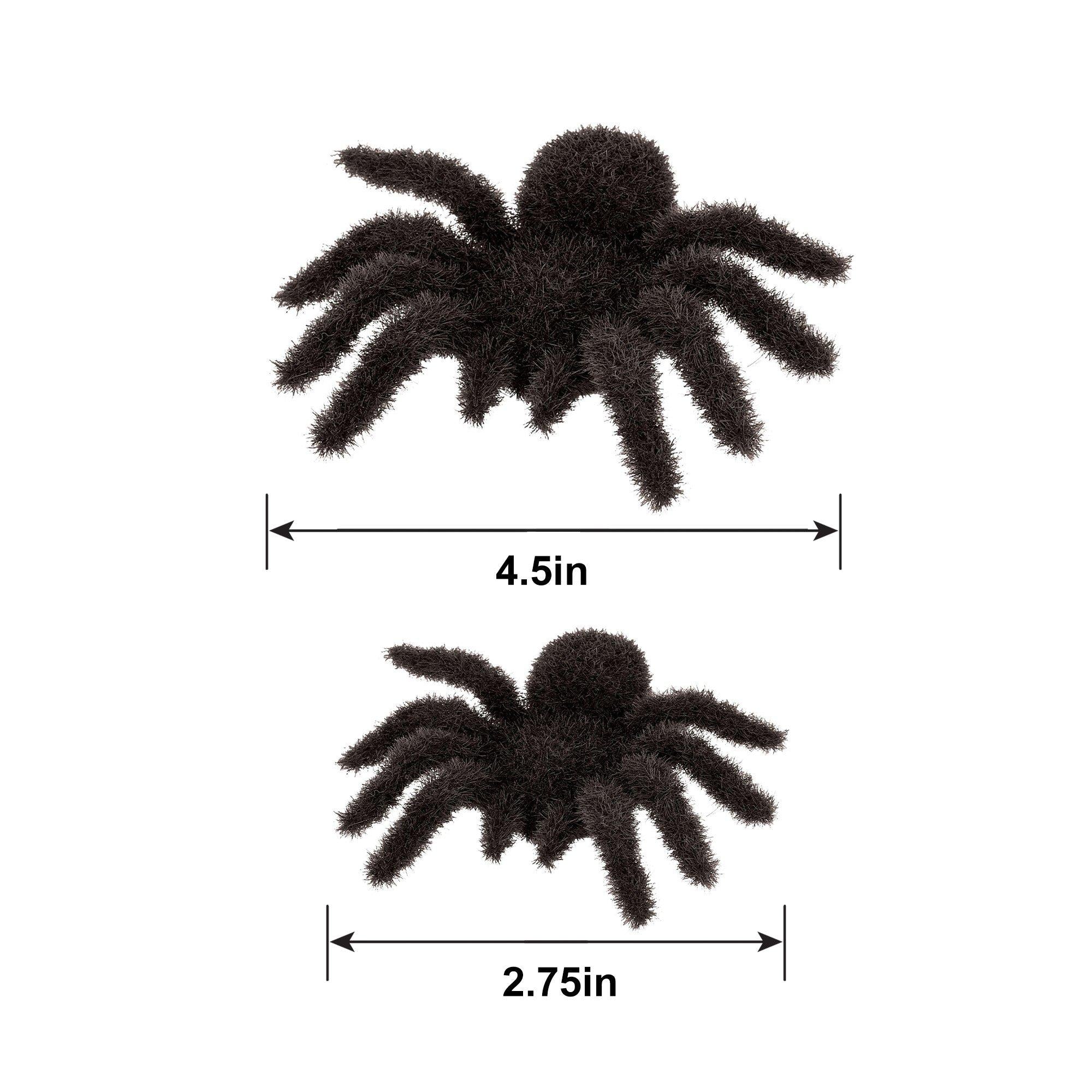 Black Fuzzy Spiders 6ct - Image 4