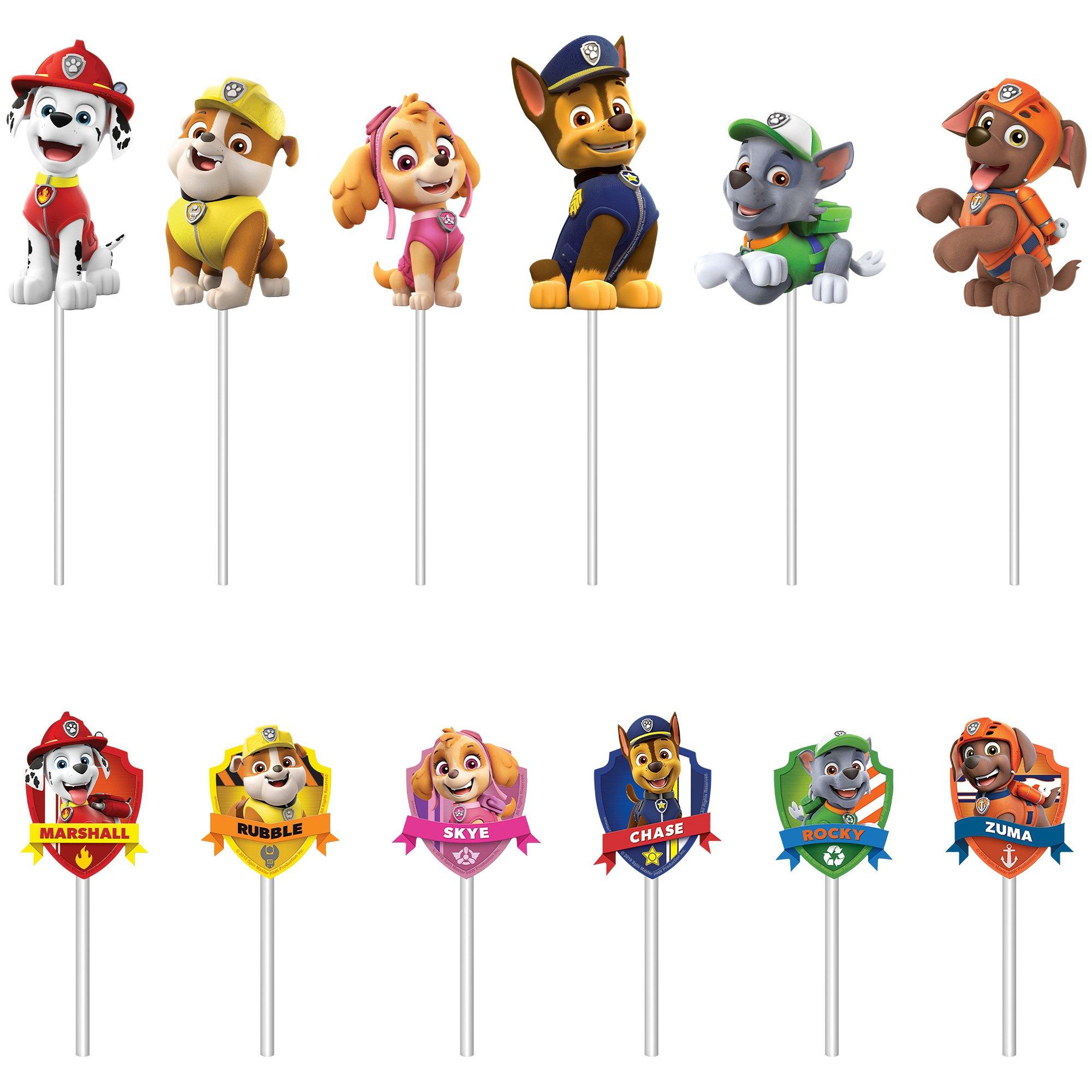 PAW Patrol Adventure Cupcake Picks 6ct - Image 2