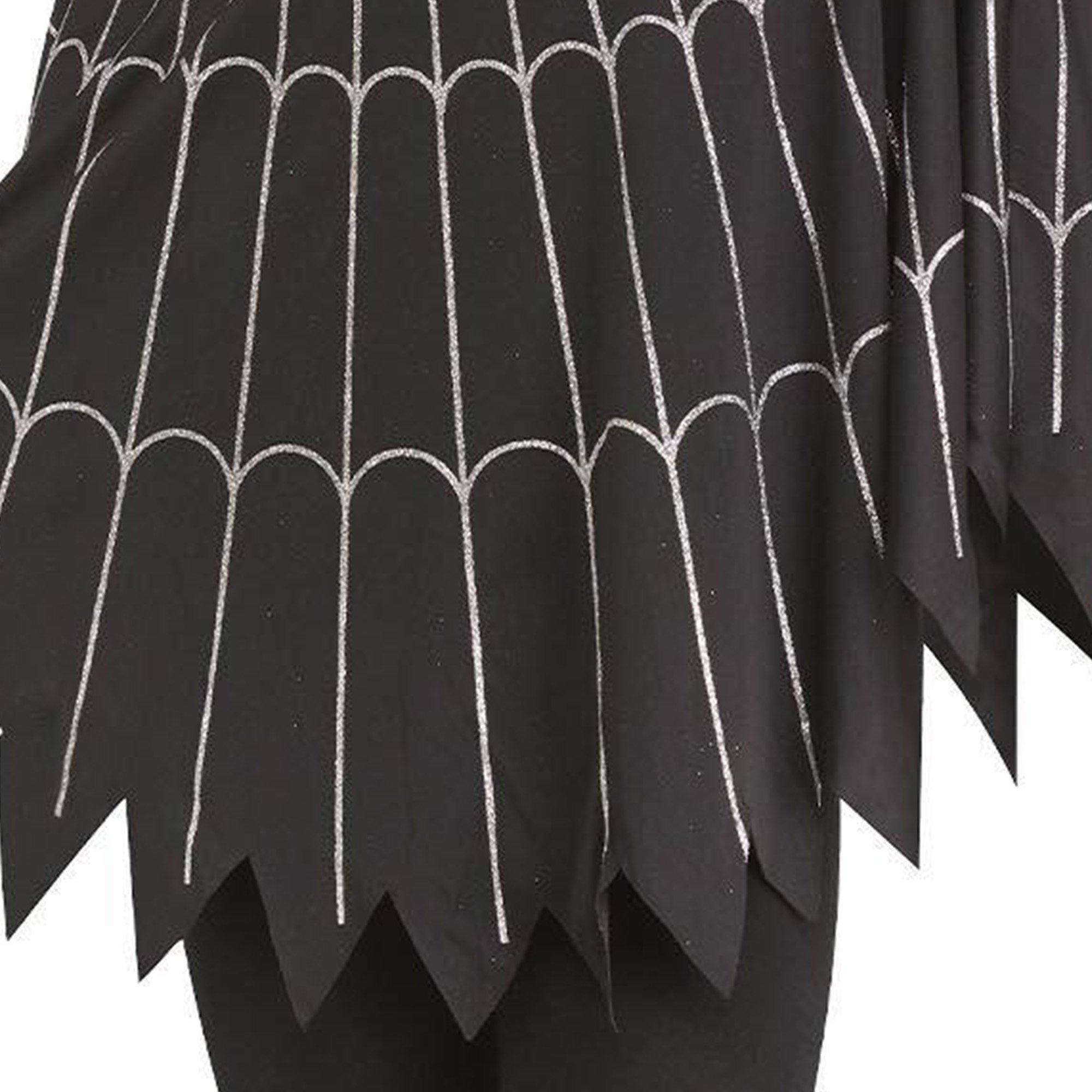 Rose Gold Glitter Spiderweb Poncho for Adults - Image 4