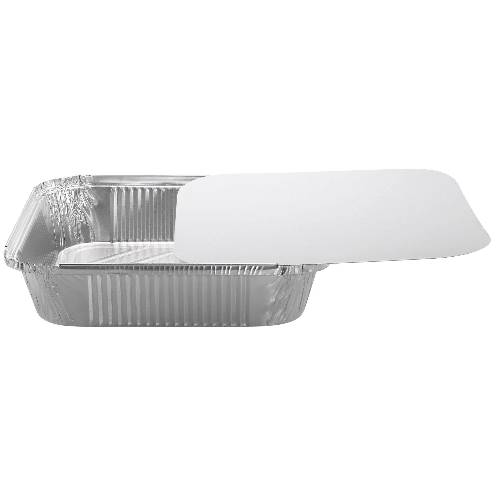 Reusable Square Aluminum Pans with Board Lids. 9in. 10ct - Image 2