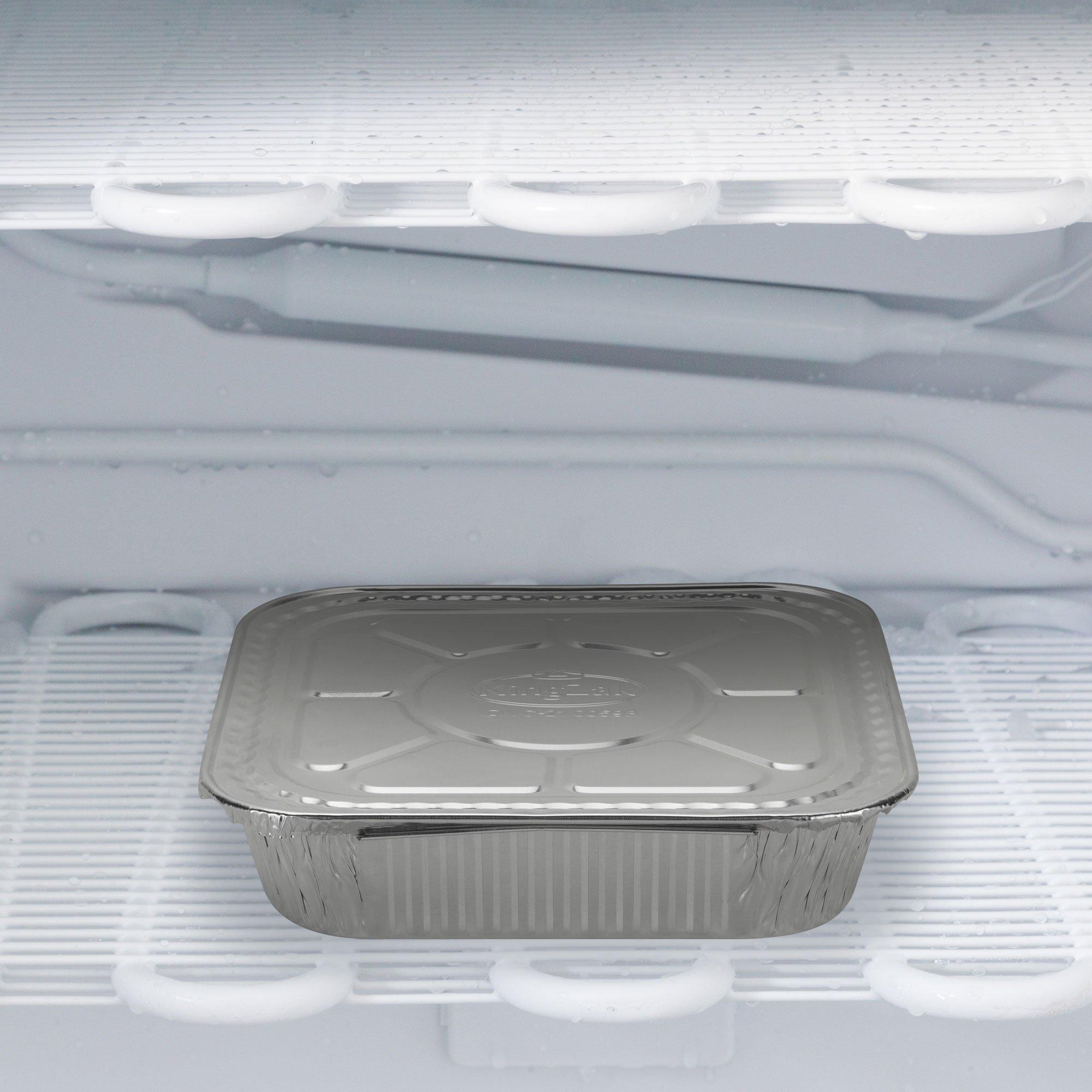Reusable Square Aluminum Pans with Board Lids. 9in. 10ct - Image 3
