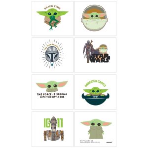 The Child Tattoos 1 Sheet - The Mandalorian