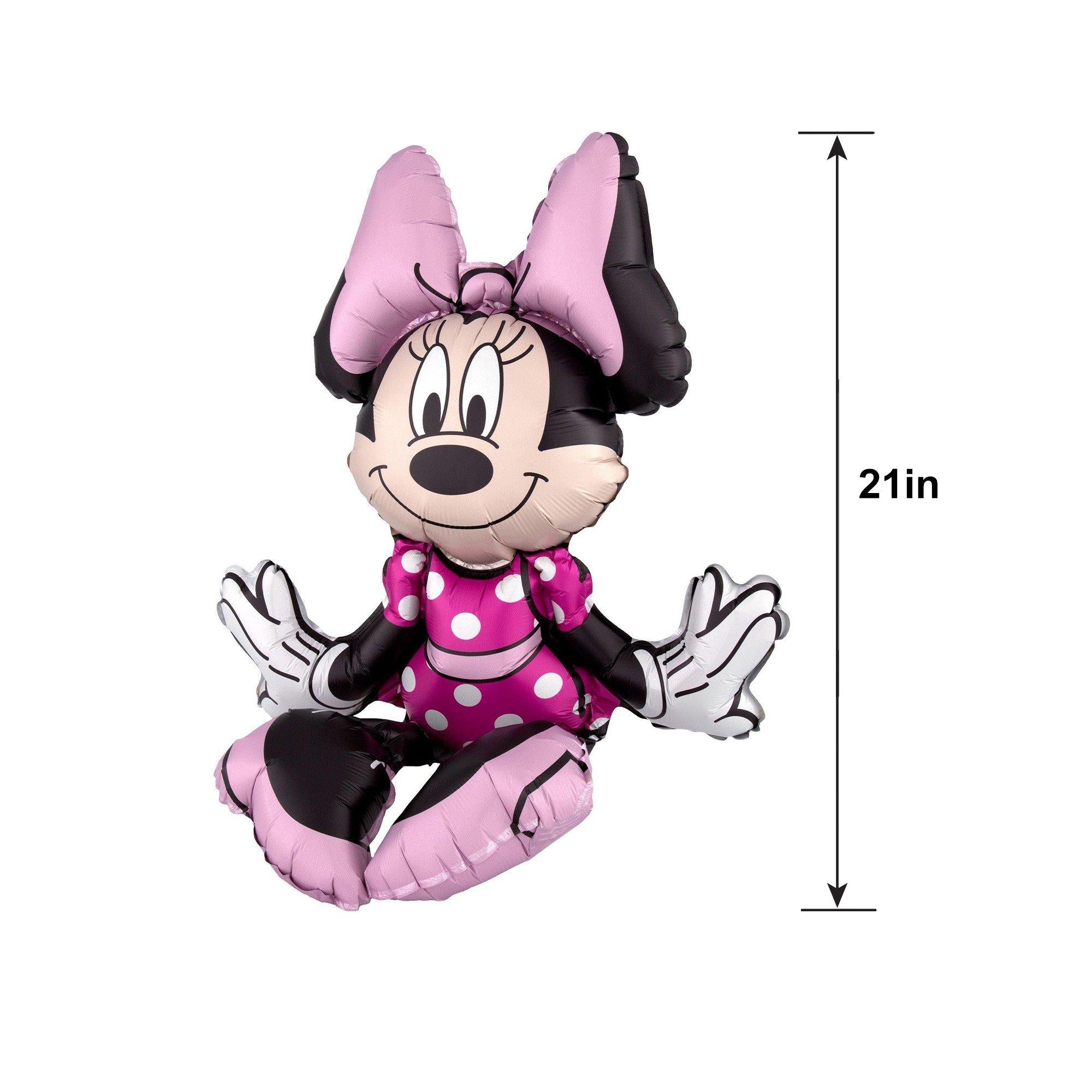 Air-Filled Sitting Minnie Mouse Balloon. 21in - Image 3