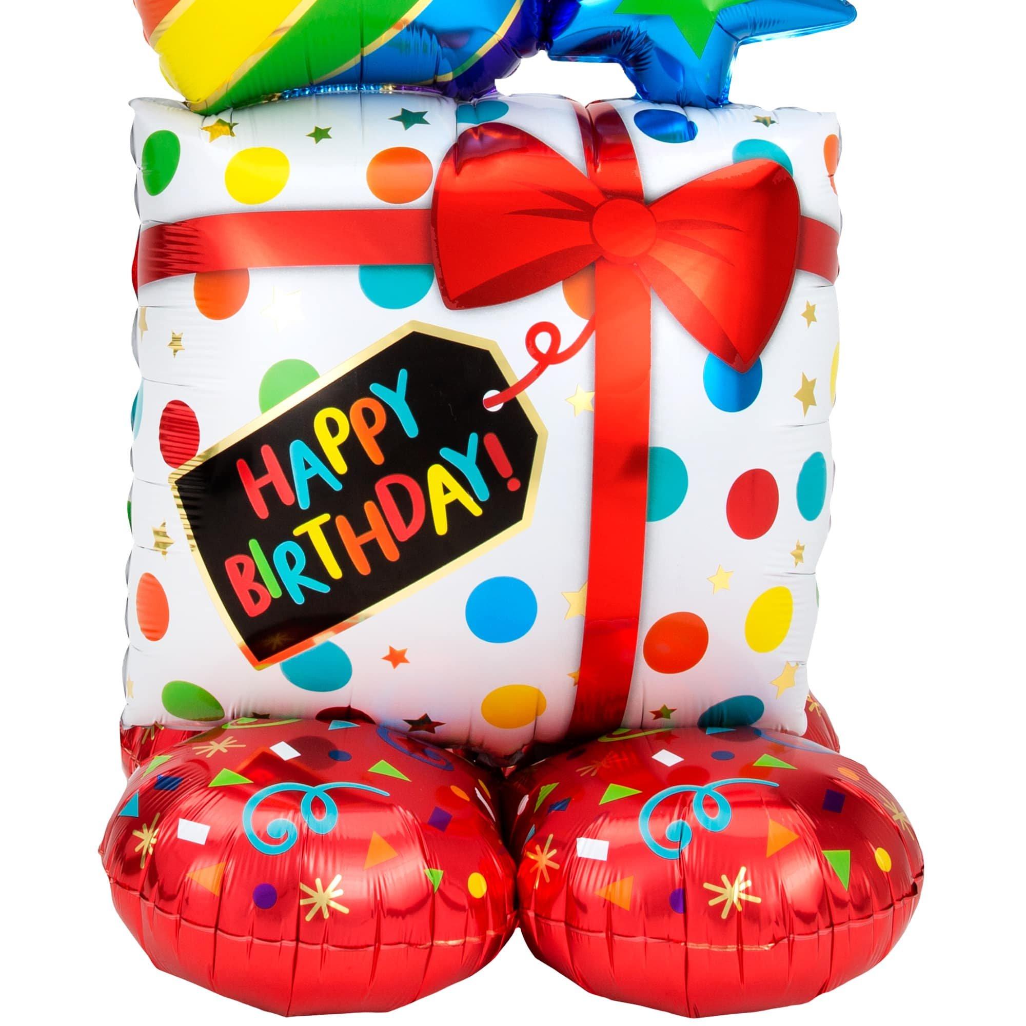 AirLoonz® Stacked Birthday Icons Balloon. 55in - Image 5