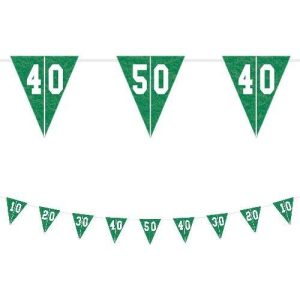 Football Field Felt Pennant Banner. 12ft