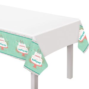 Happy Cake Day Birthday Table Cover