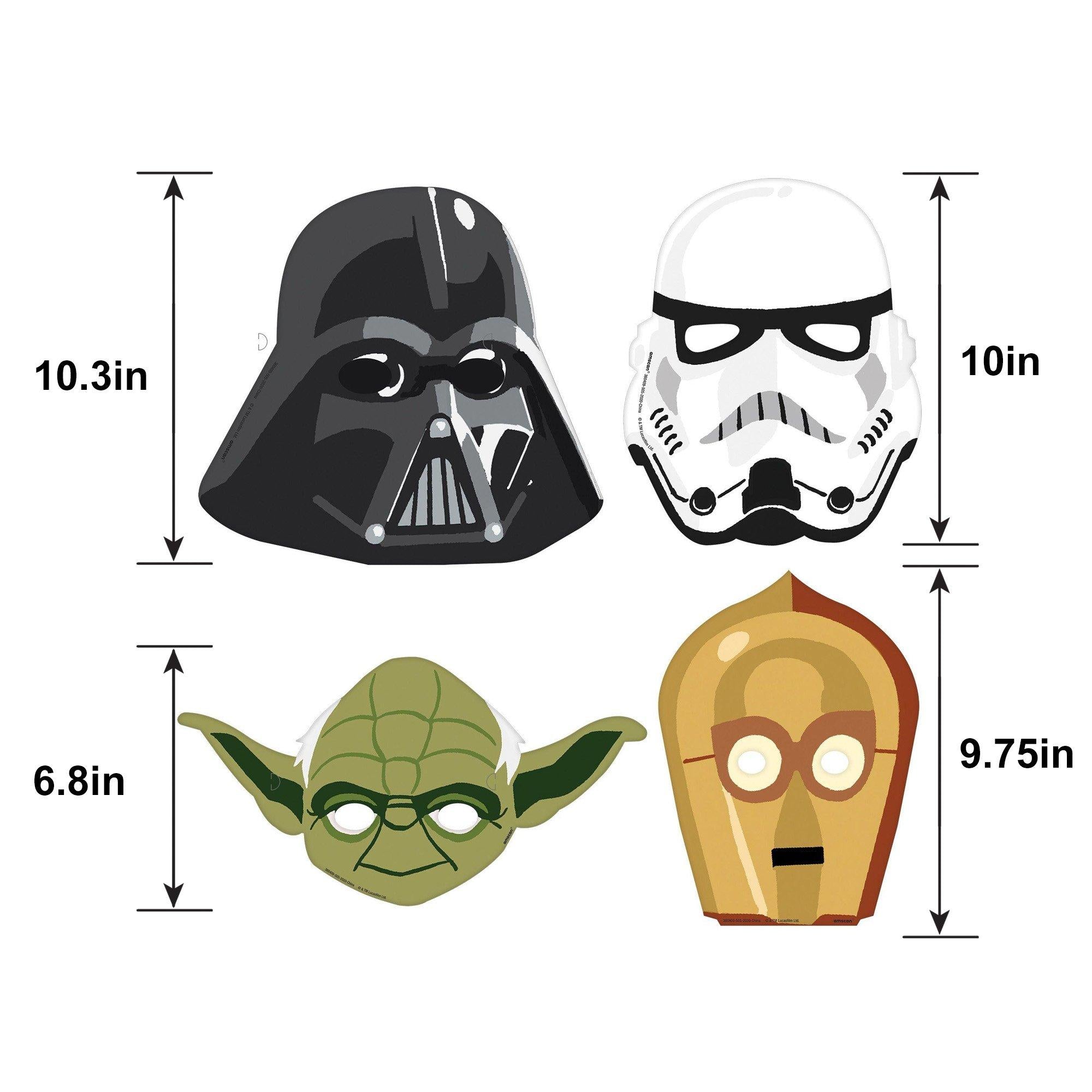Star Wars Galaxy of Adventures Cardstock Face Masks. 8ct - Image 2