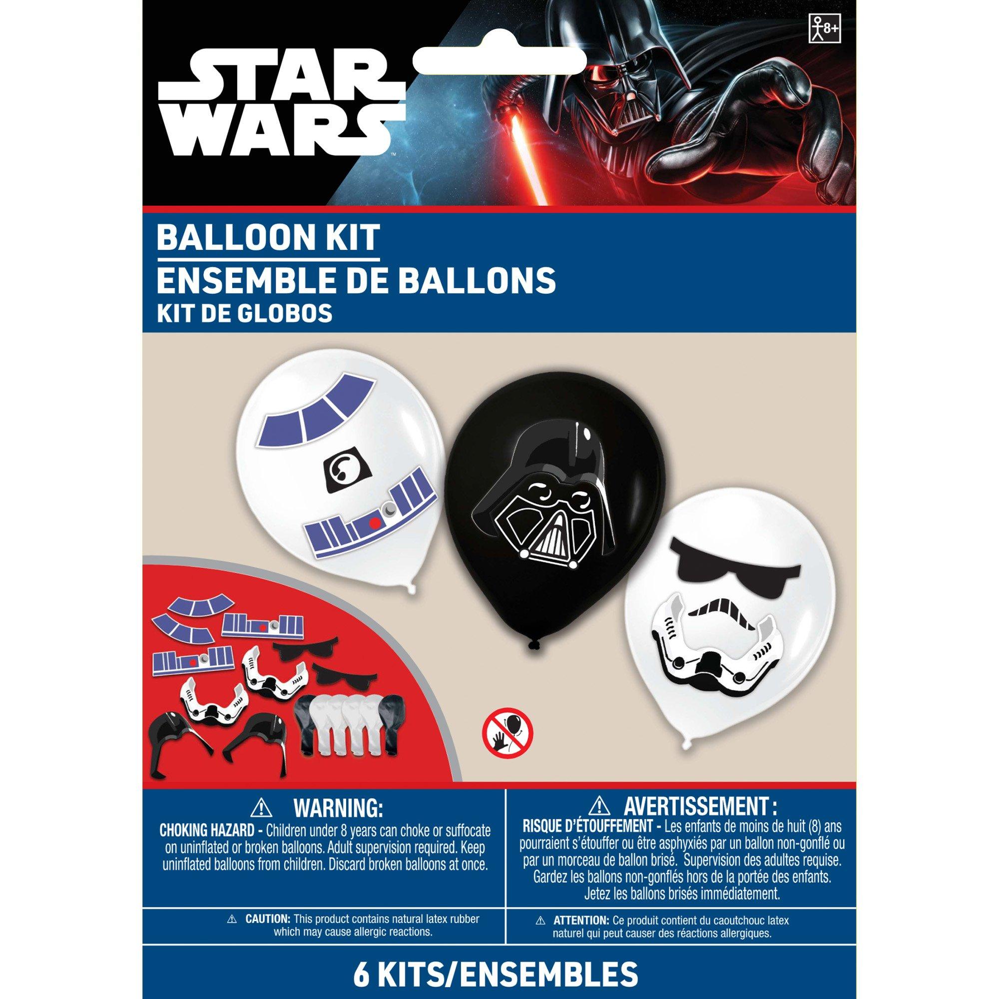 6ct. 12in. Star Wars Galaxy of Adventures Latex Balloon Decorating Kit - Image 3