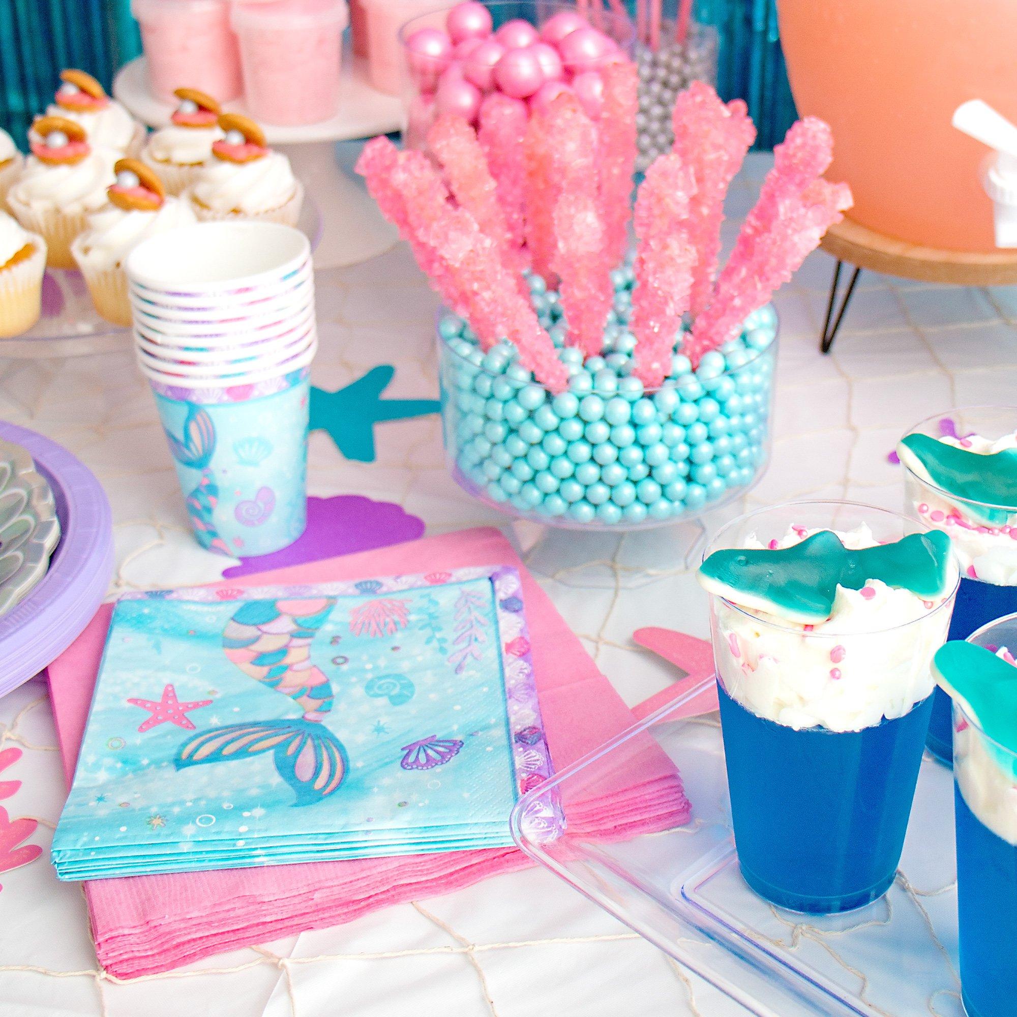 Shimmering Mermaids Paper Lunch Napkins. 6.5in. 16ct - Image 2