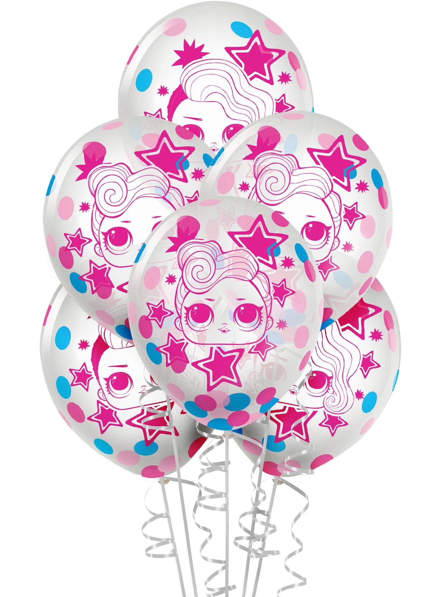 6ct. 12in. L.O.L. Surprise! Together 4-Eva Confetti Latex Balloons