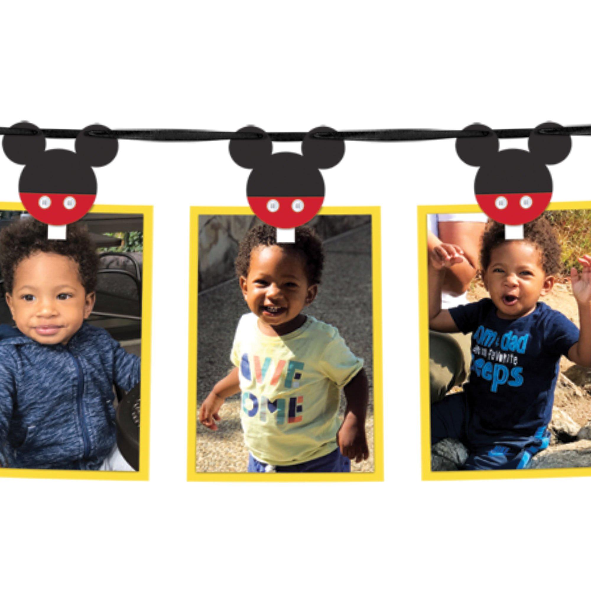 Mickey Mouse Forever 13-Picture Photo Garland Kit. 12ft. 42pc - Image 2