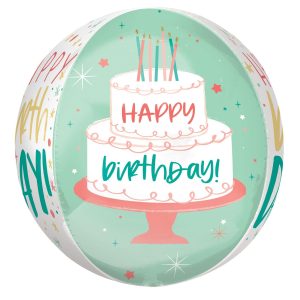 Happy Cake Day Birthday Balloon. 16in - Orbz®