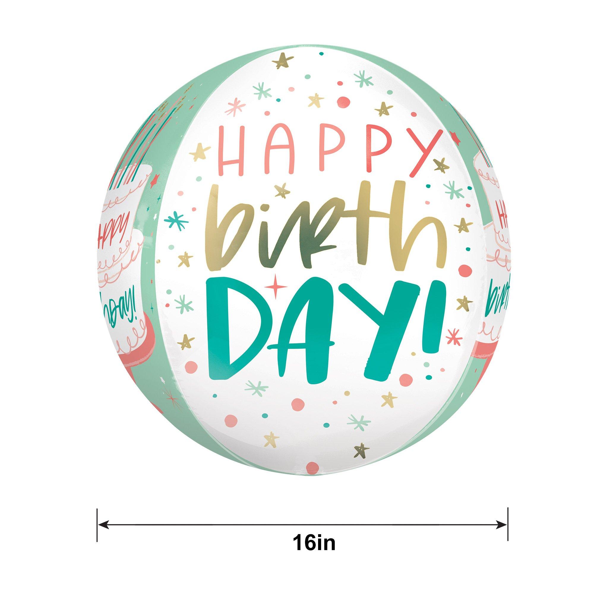 Happy Cake Day Birthday Balloon. 16in - Orbz® - Image 6
