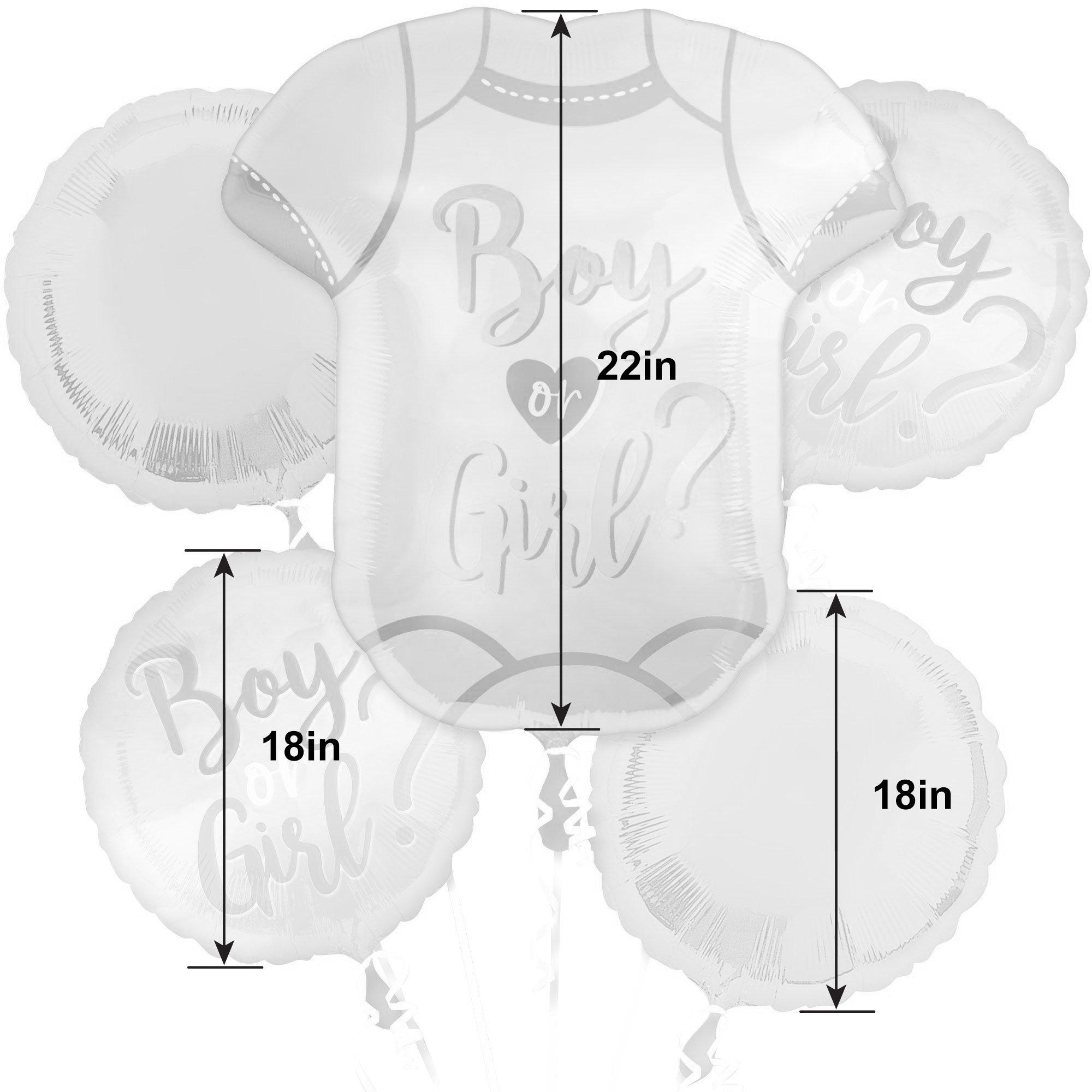 The Big Reveal Foil Balloon Bouquet. 5pc - Image 2