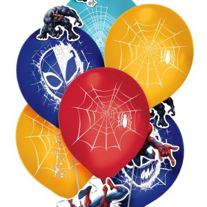 6ct. Spider-Man Webbed Wonder Latex Balloon Decorating Kit