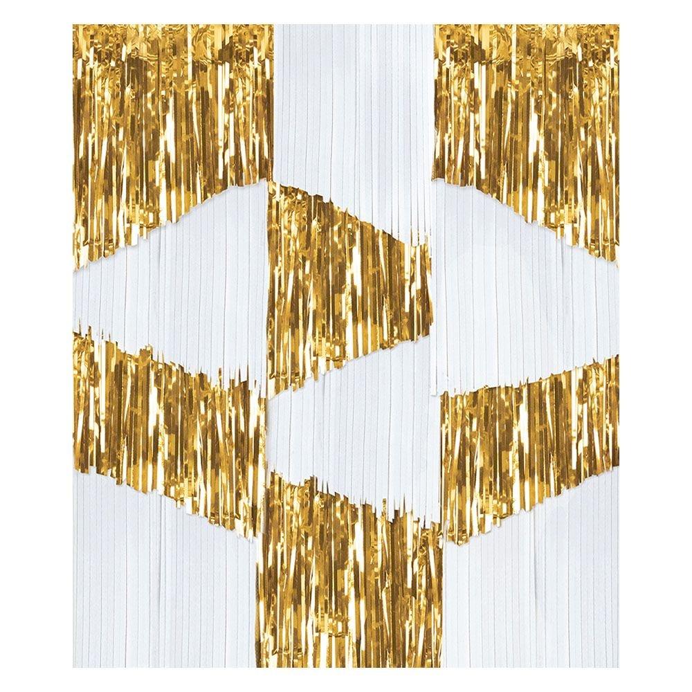 Metallic Golden Age Foil Fringe Backdrop. 3ft x 4ft - Image 2