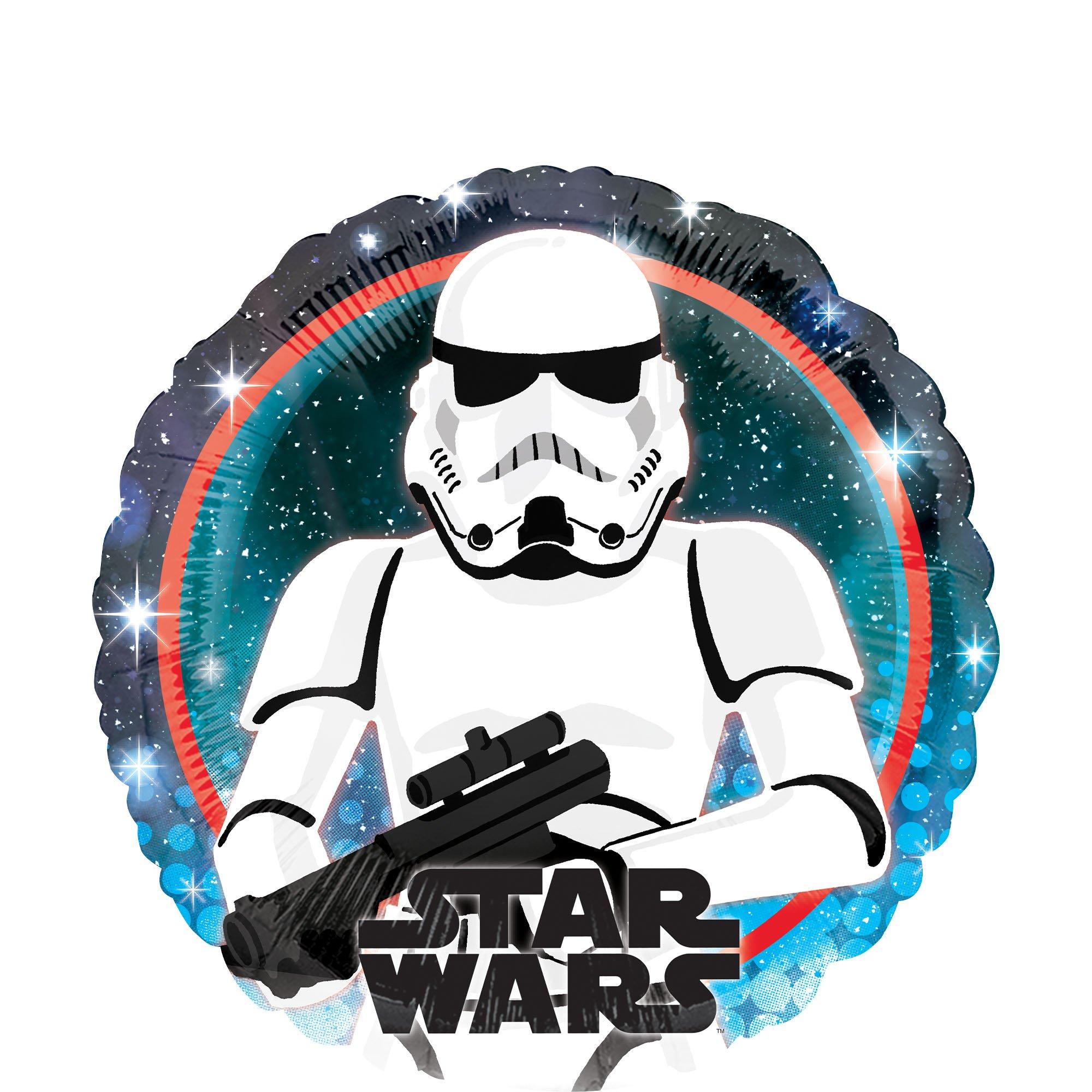 Stormtrooper Foil Balloon. 18in - Star Wars Galaxy of Adventures