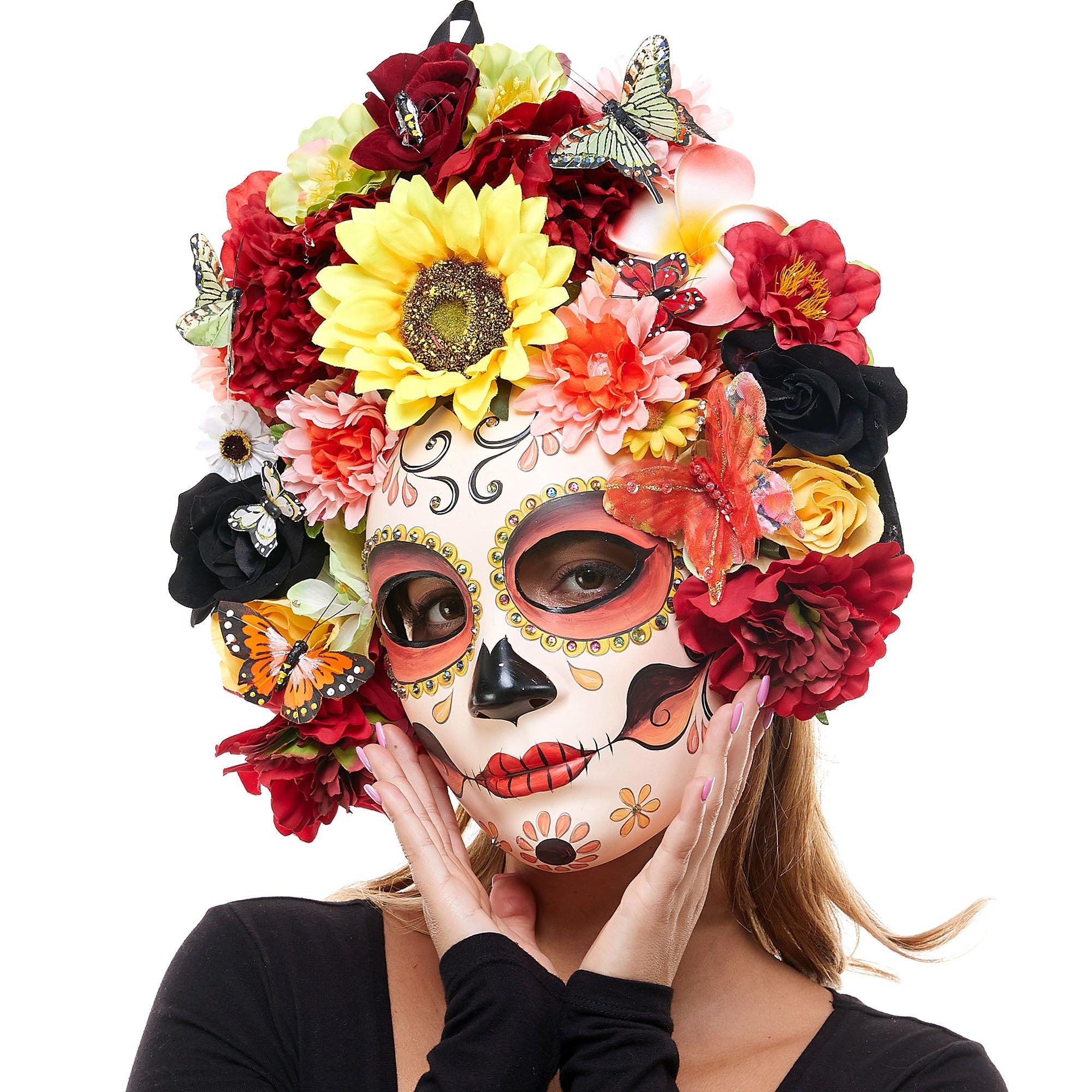 Reina de Flores Mask - Day of the Dead - Image 2