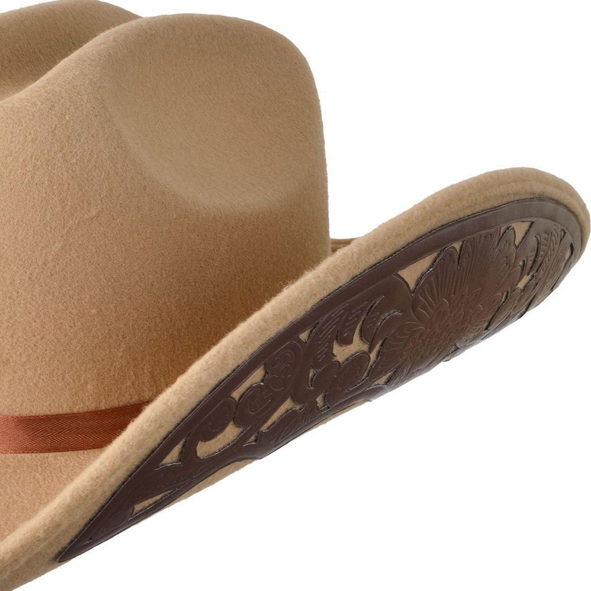 Oversized Debossed Cowgirl Hat - Image 3