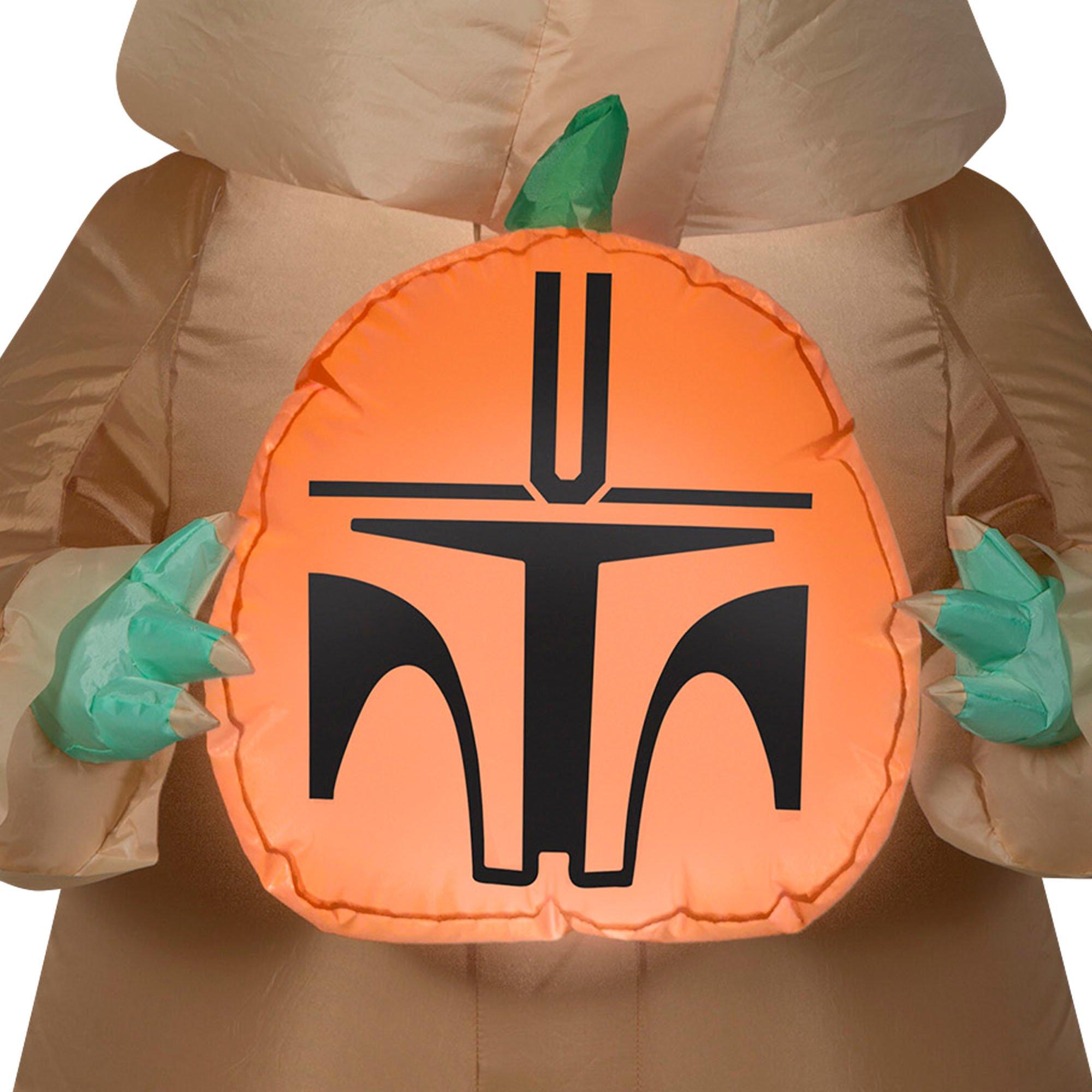 3.5 Foot Star Wars The Child & Pumpkin Light Up Halloween Inflatable Lawn Decoration - Image 3