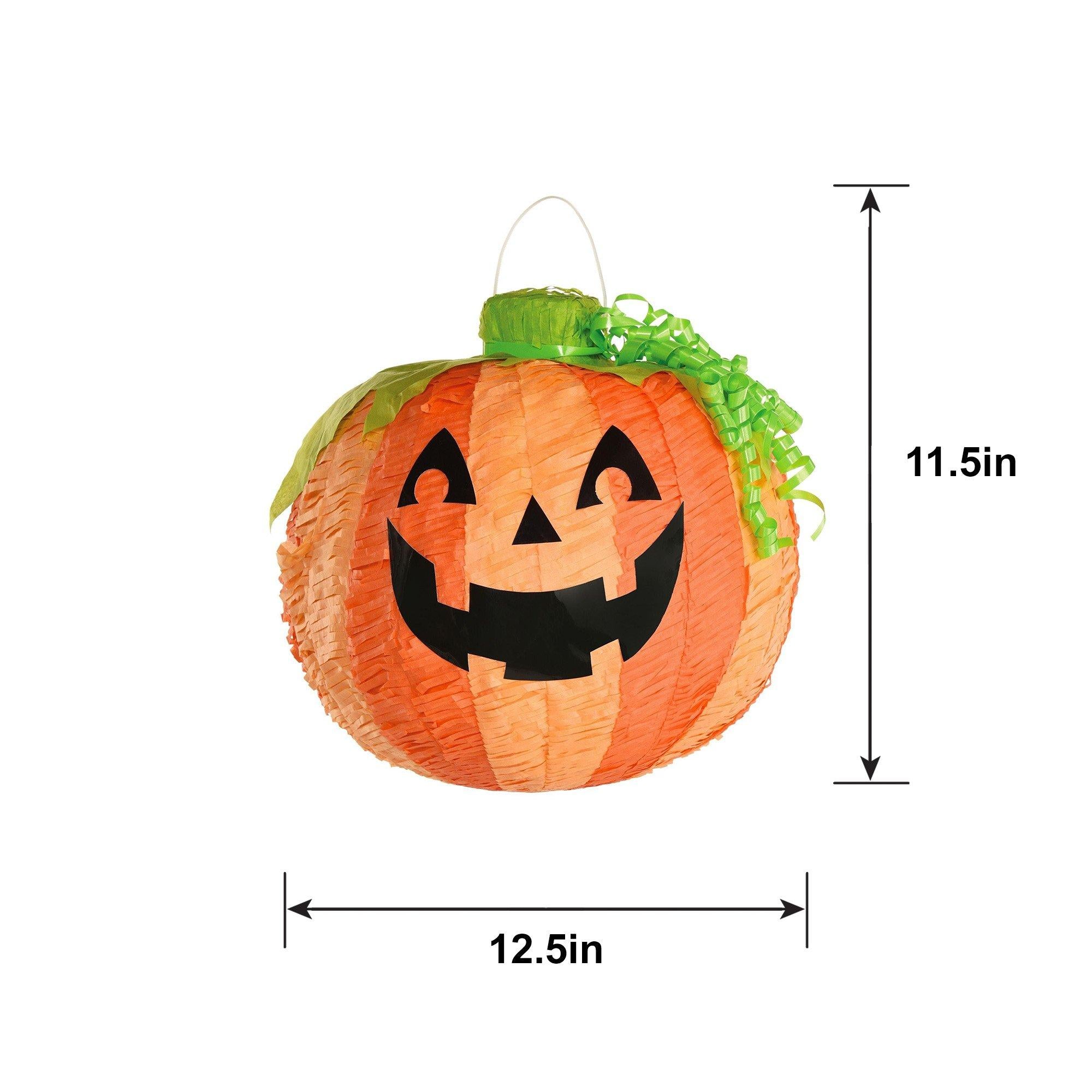 Friendly Jack-o'-Lantern Pinata. 12.5in x 11.5in - Image 3