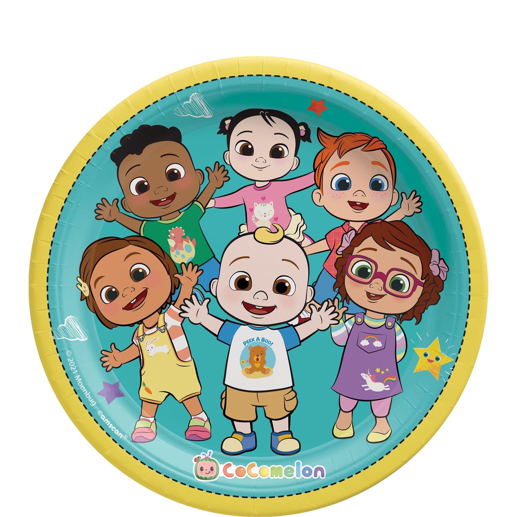CoComelon Paper Lunch Plates. 9in. 8ct