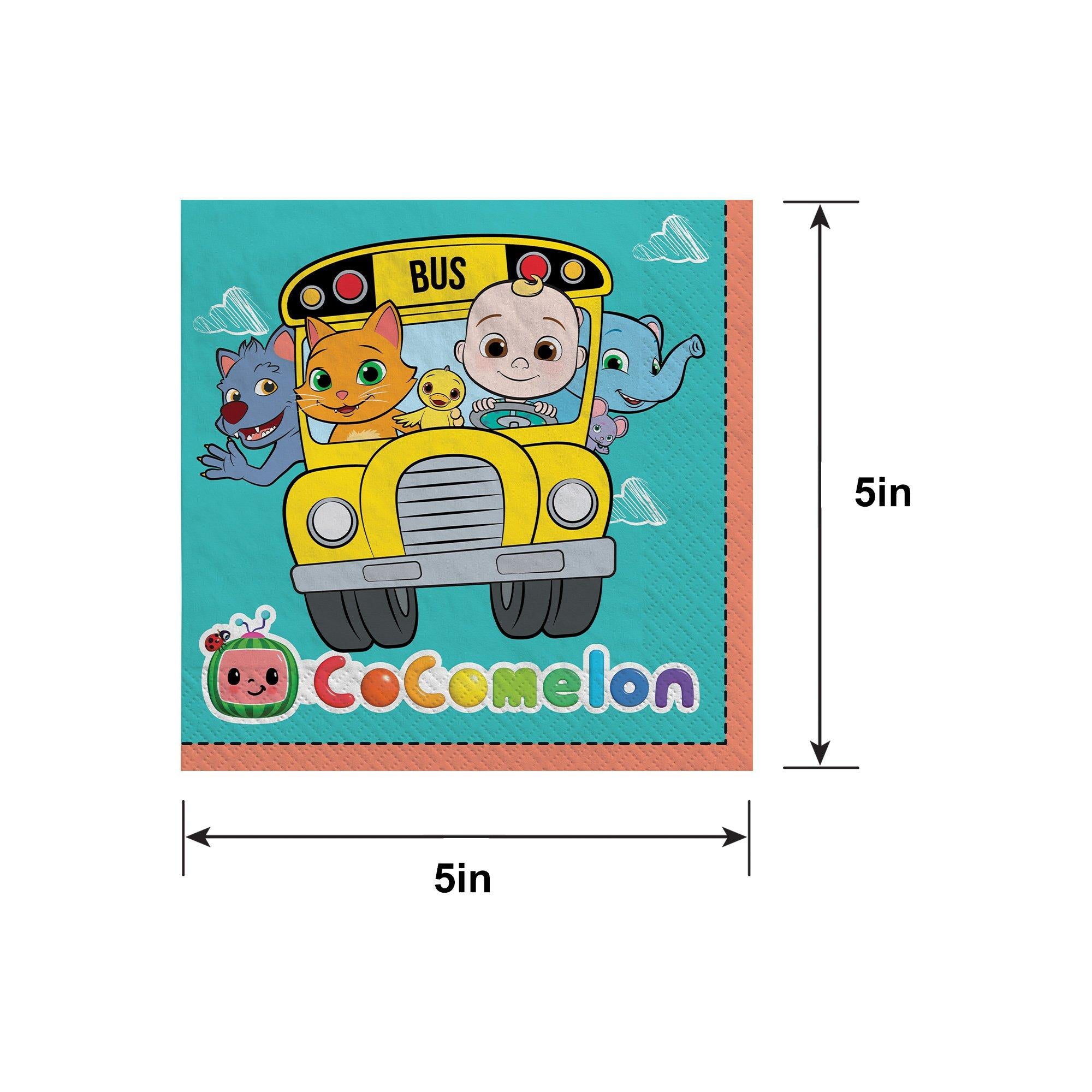 CoComelon Paper Lunch Napkins. 6.5in. 16ct - Image 4