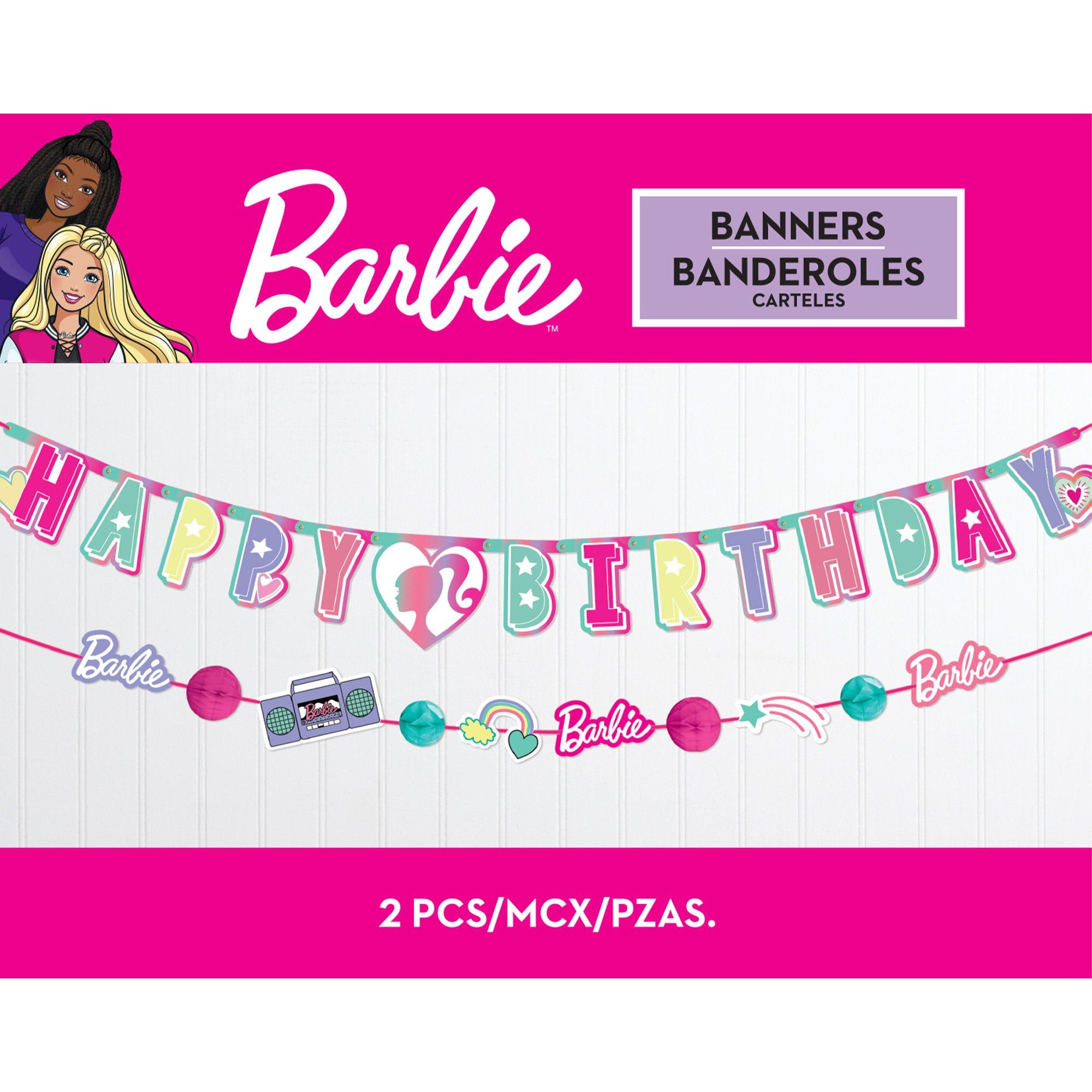Barbie Dream Together Birthday Cardstock Banners. 5.75ft. 2ct - Image 3