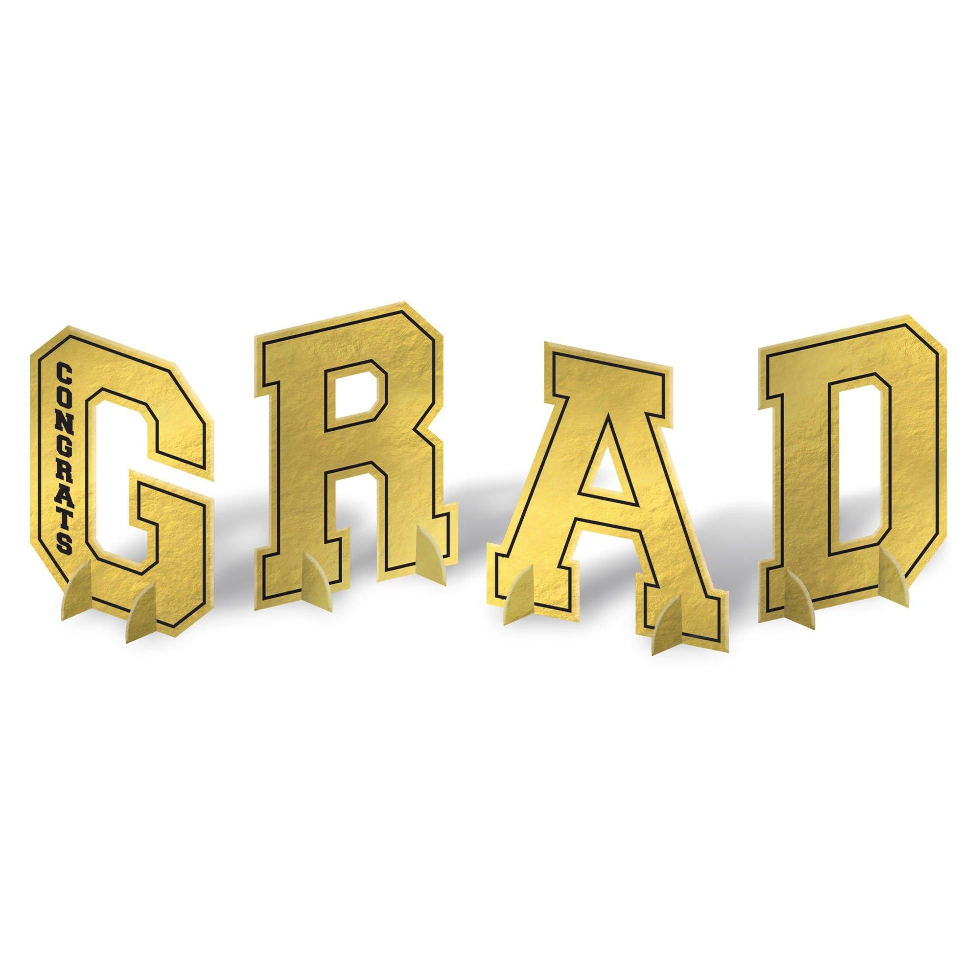 Metallic Best Is Yet to Come Grad Cardstock Centerpiece Kit. 6.5in x 9in. 4pc - Image 2