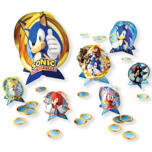 Sonic the Hedgehog Cardstock Table Decorating Kit. 27pc