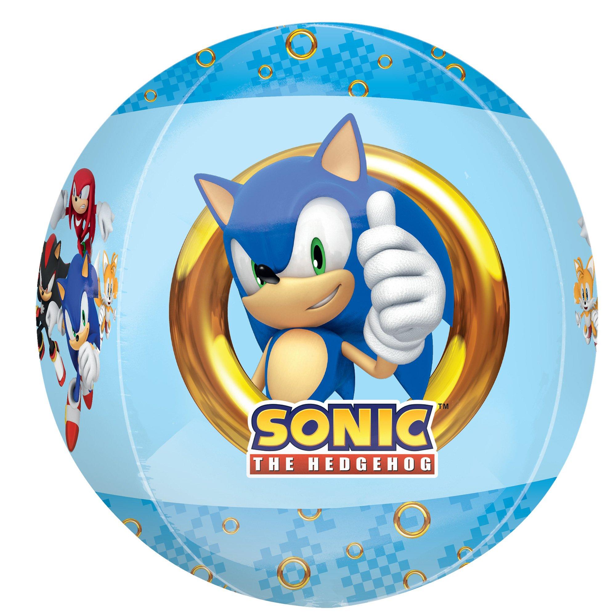 Sonic the Hedgehog 2 Plastic Balloon. 15in x 16in - Orbz