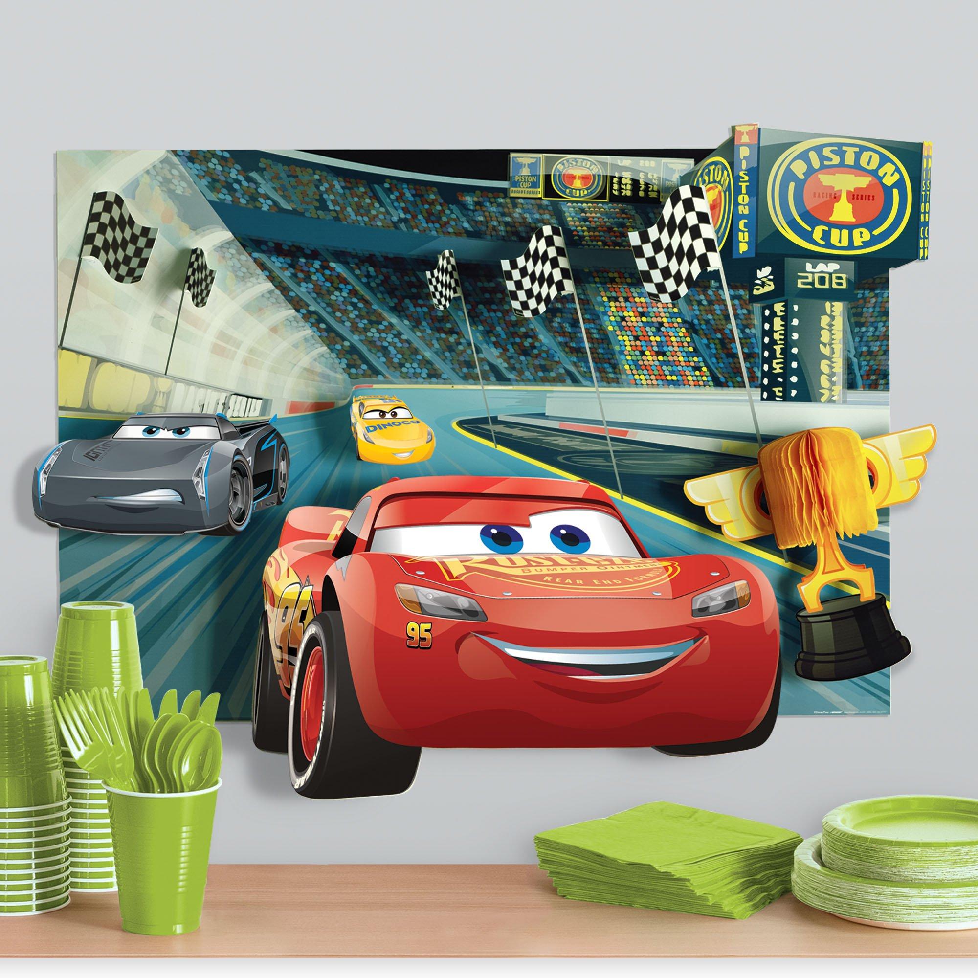 Cars 3 Wall Decorating Kit. 10pc