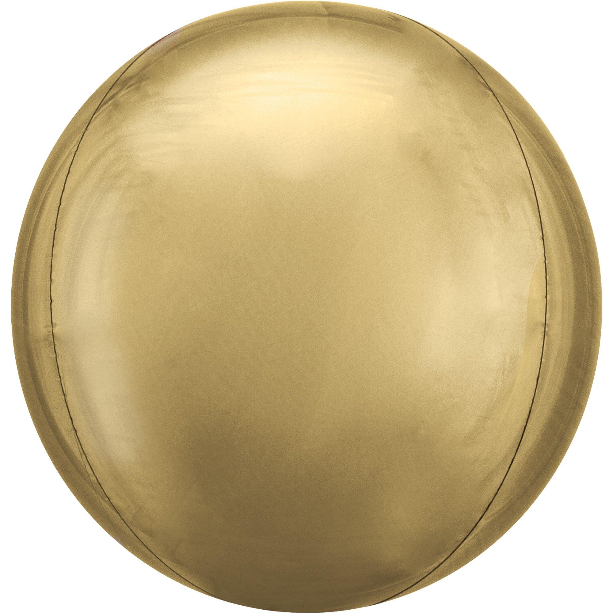 White Gold Orbz Balloon. 16in