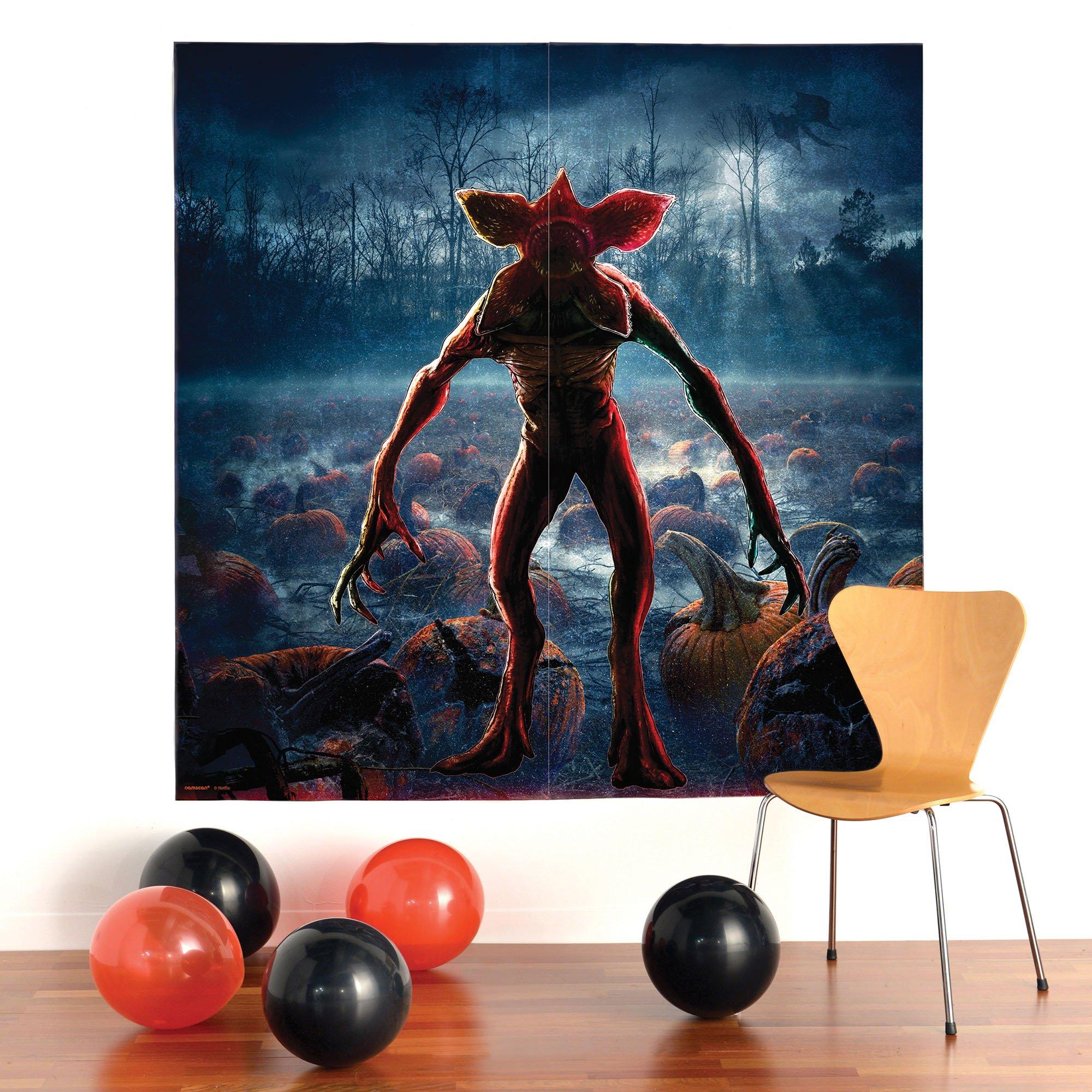 The Demogorgon Plastic Scene Setter. 65in x 65in - Stranger Things