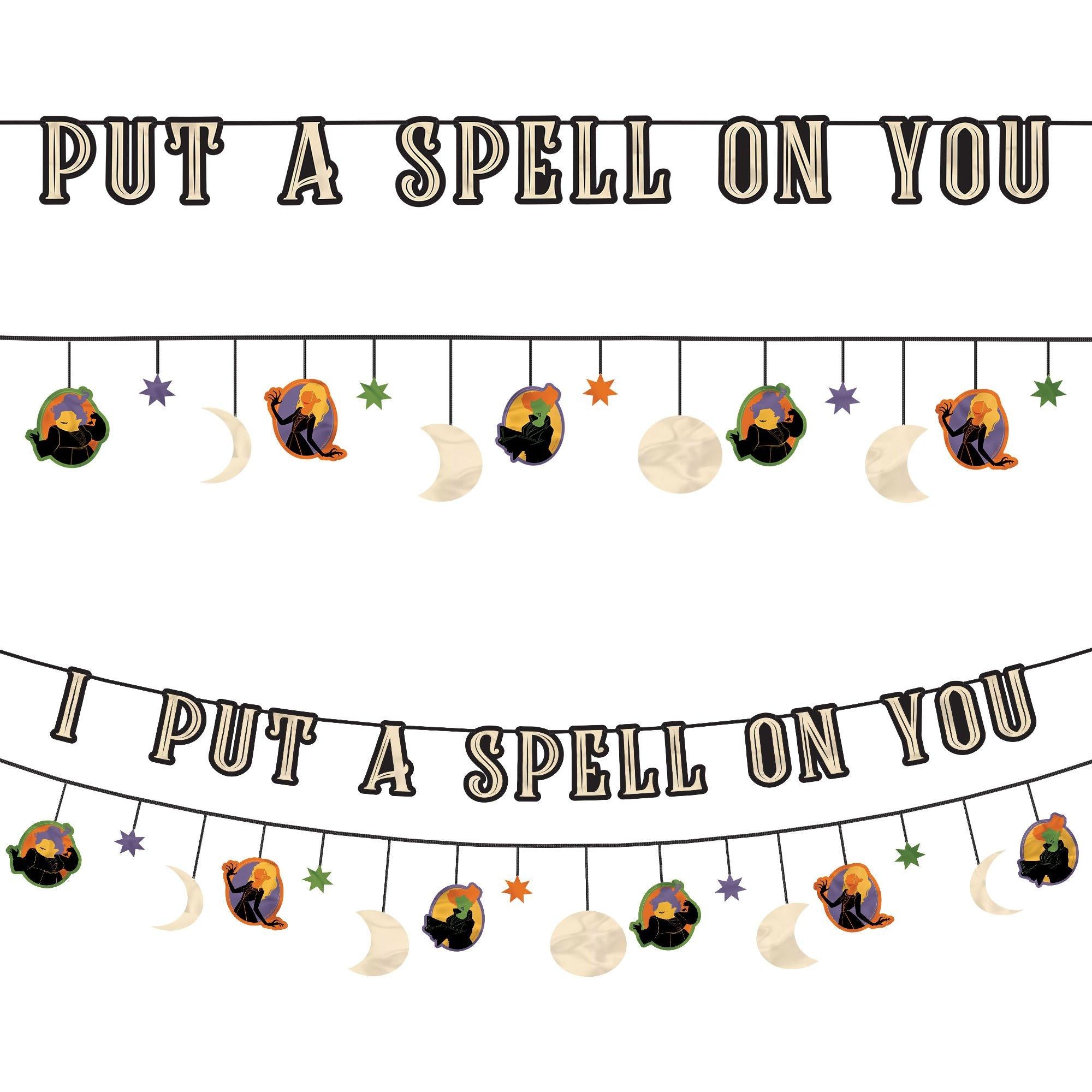 Hocus Pocus Letter Banner with Accent Banner. 12ft