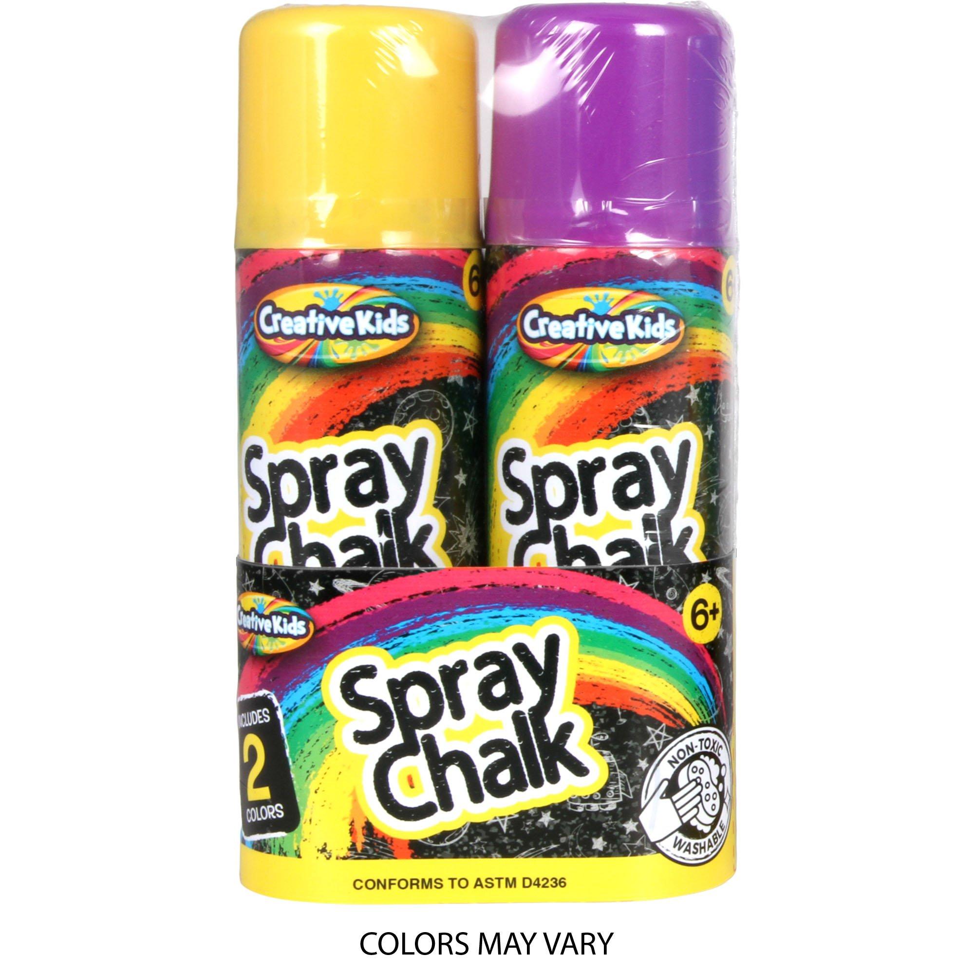 Creative Kids Neon Spray Chalk Cans. 3oz. 2ct - Image 3