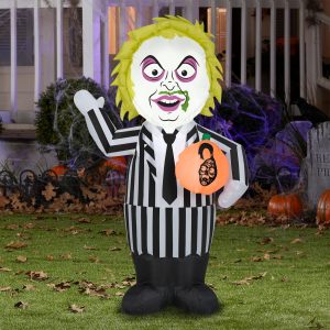 3.5 Foot Beetlejuice Light Up Halloween Inflatable Lawn Decoration
