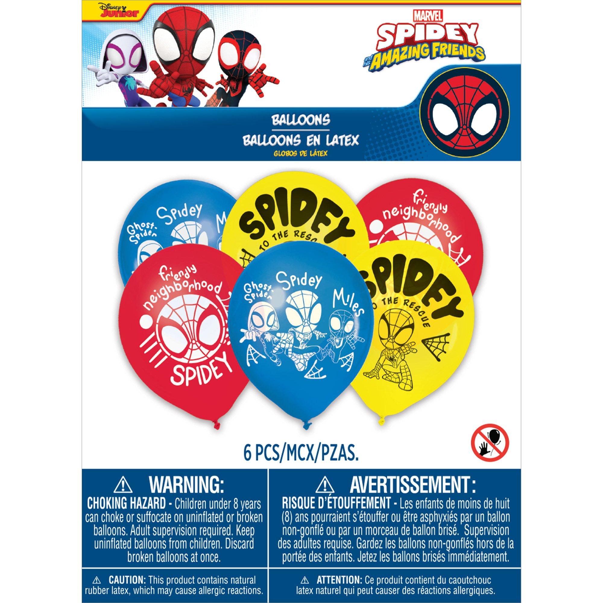 Spidey & His Amazing Friends Latex Balloons. 12in. 6ct - Image 3