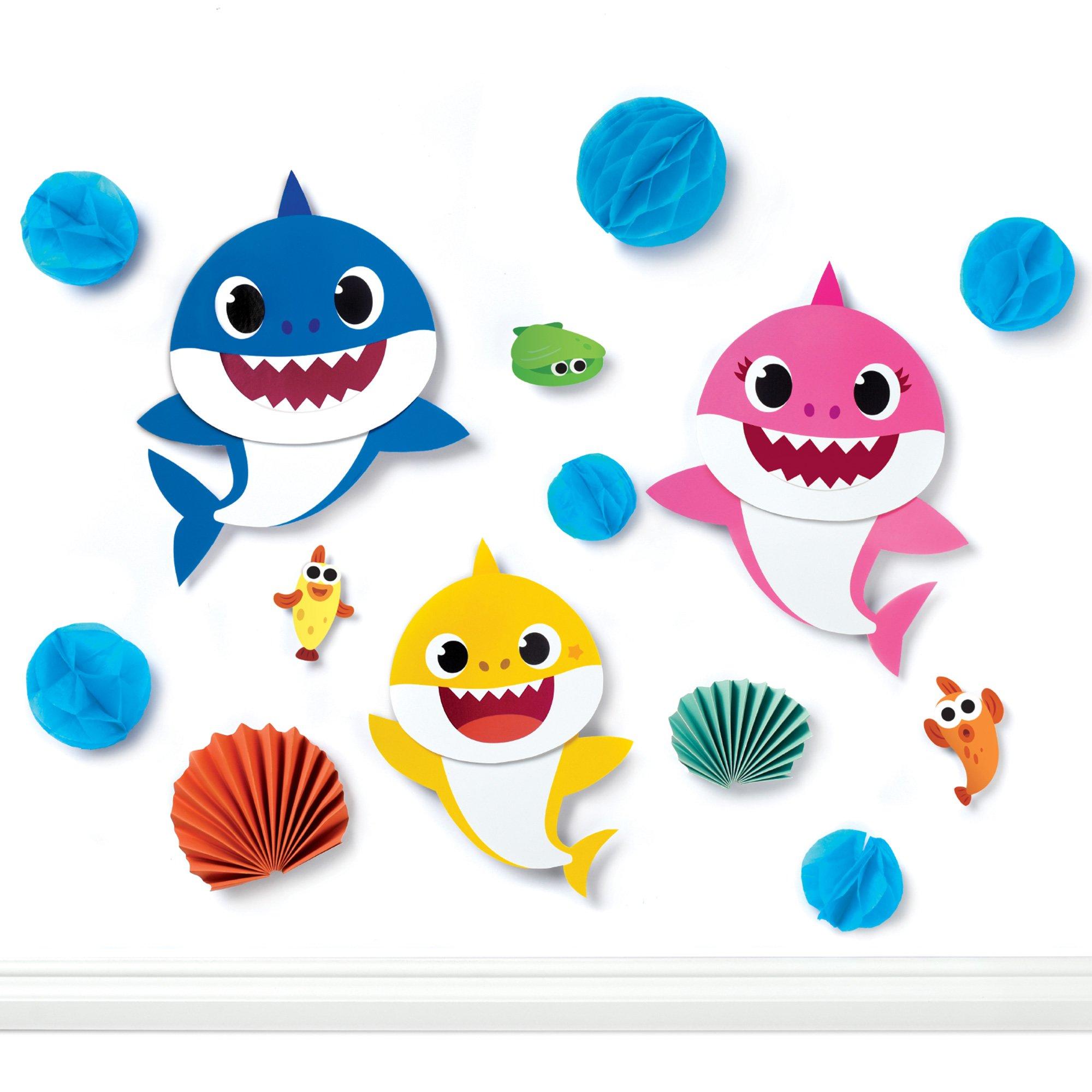Baby Shark Wall Decorating Kit. 14pc
