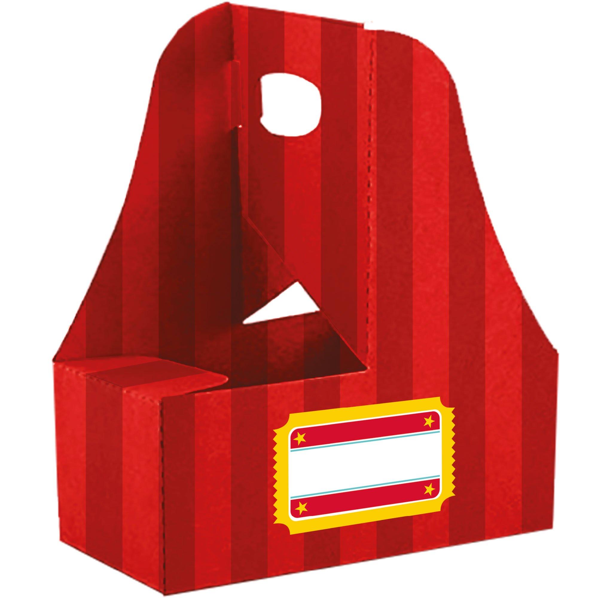 Movie Night Cardstock Snack Trays with Handle & Drink Holder. 10ct - Image 2