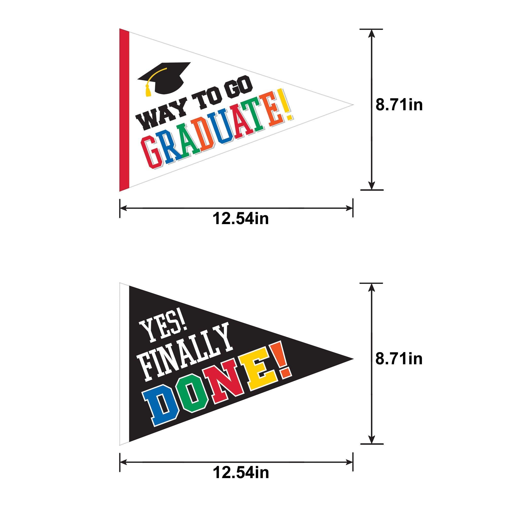 Multicolor Congrats Grad Corrugated Plastic Yard Sign Set. 4pc - Image 4