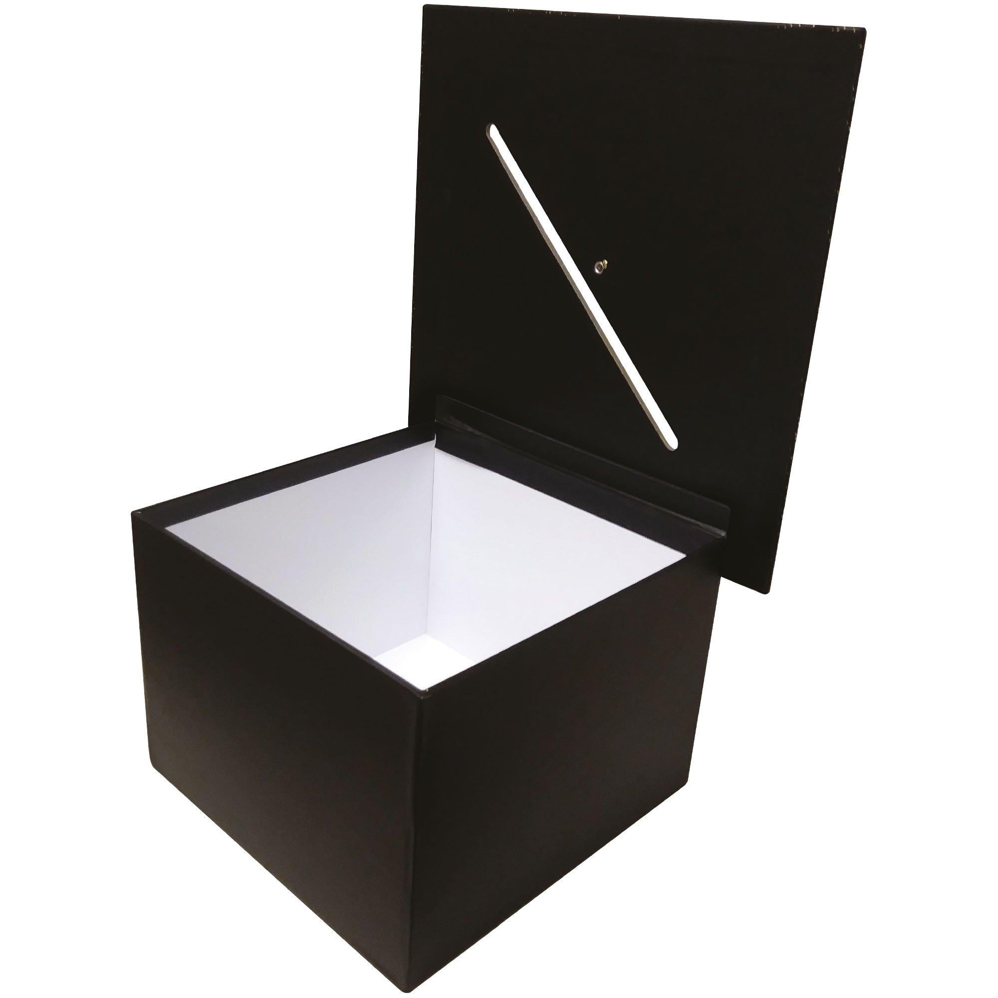 Black. Silver. & Gold Grad Cap Card Box. 8in x 5.83in - Image 4