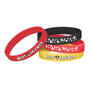 Mickey Mouse Forever Rubber Bracelets. 4pc