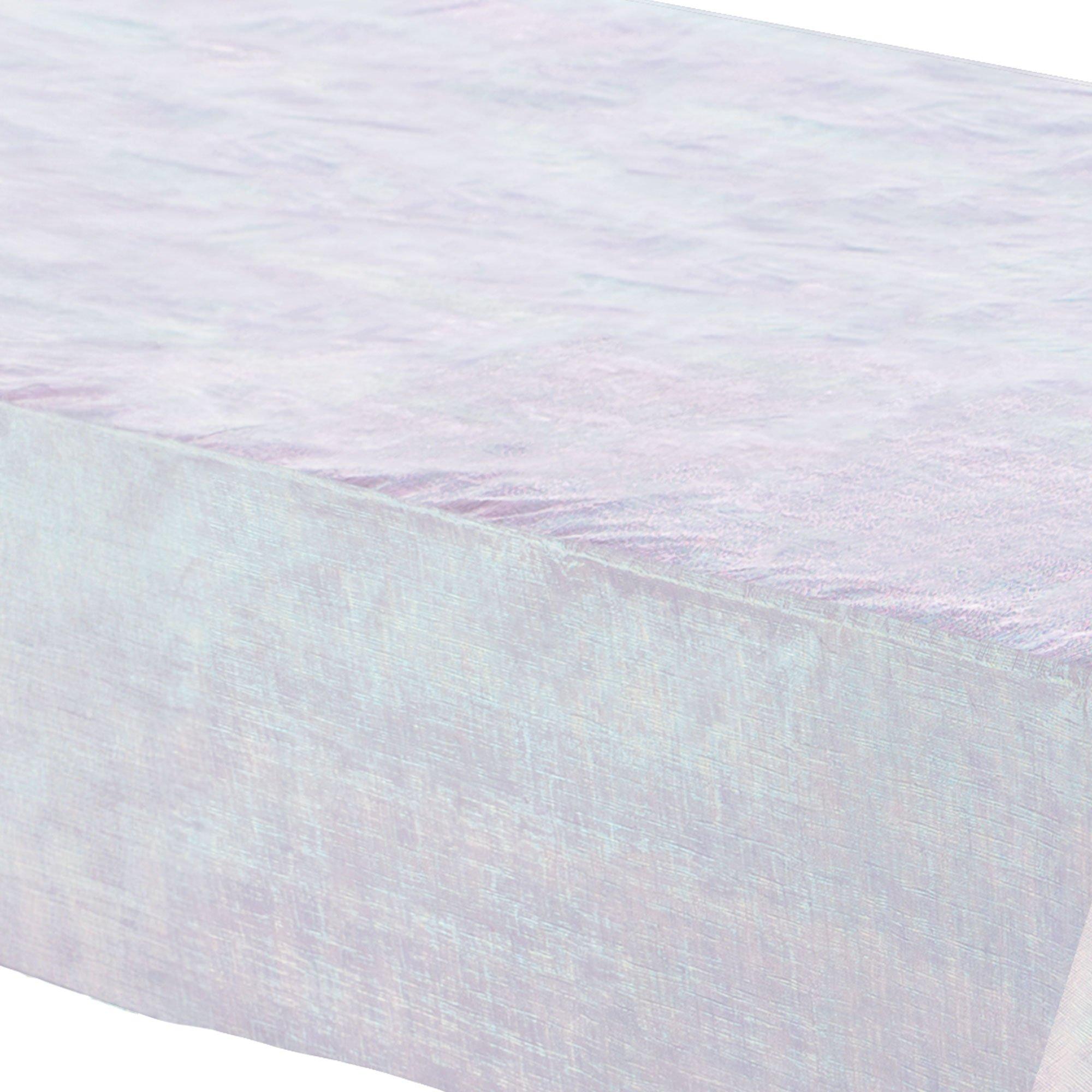 Iridescent Luminous Rainbow Table Cover. 54in x 102in - Image 2