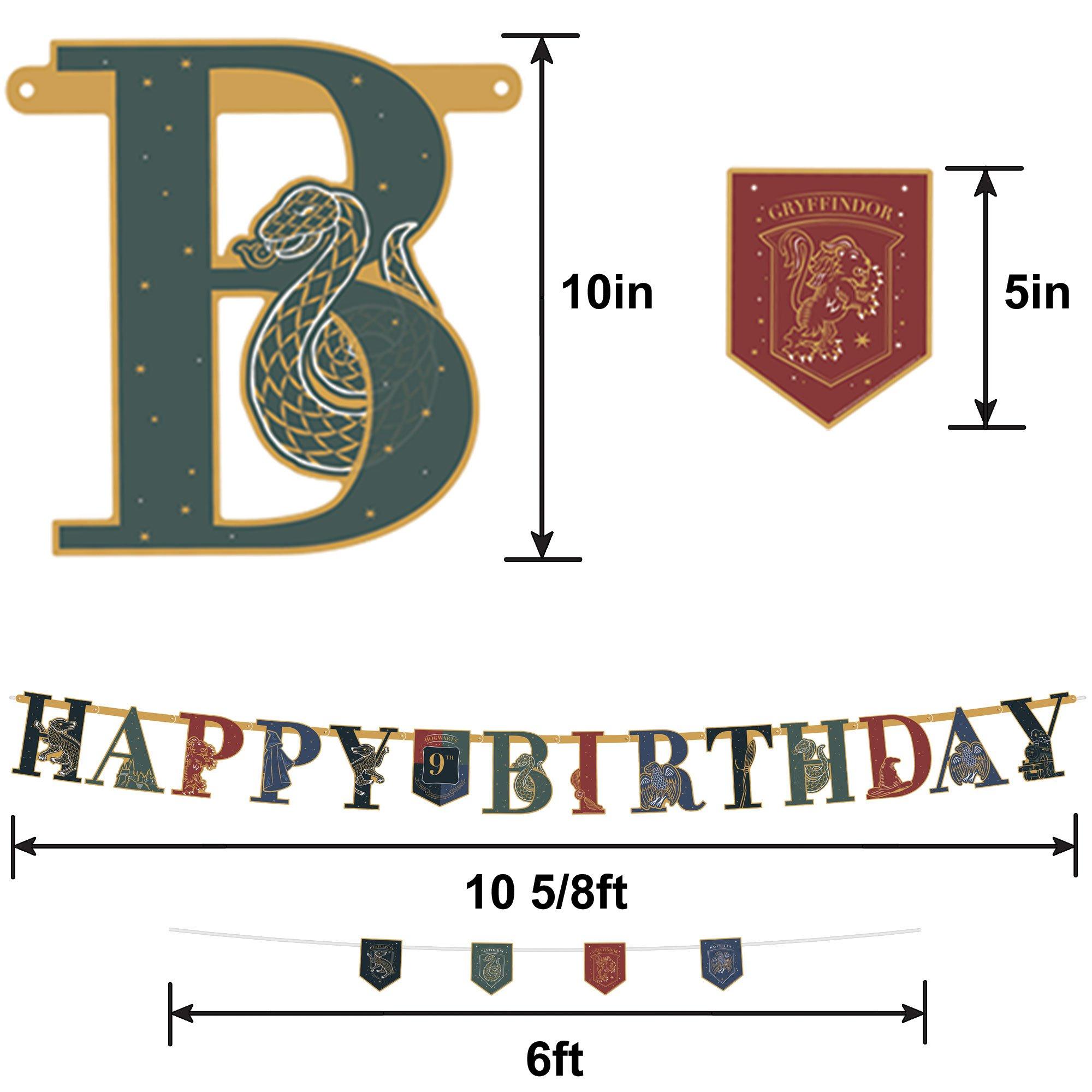Hogwarts United Cardstock Birthday Banner Kit. 2ct - Harry Potter - Image 3