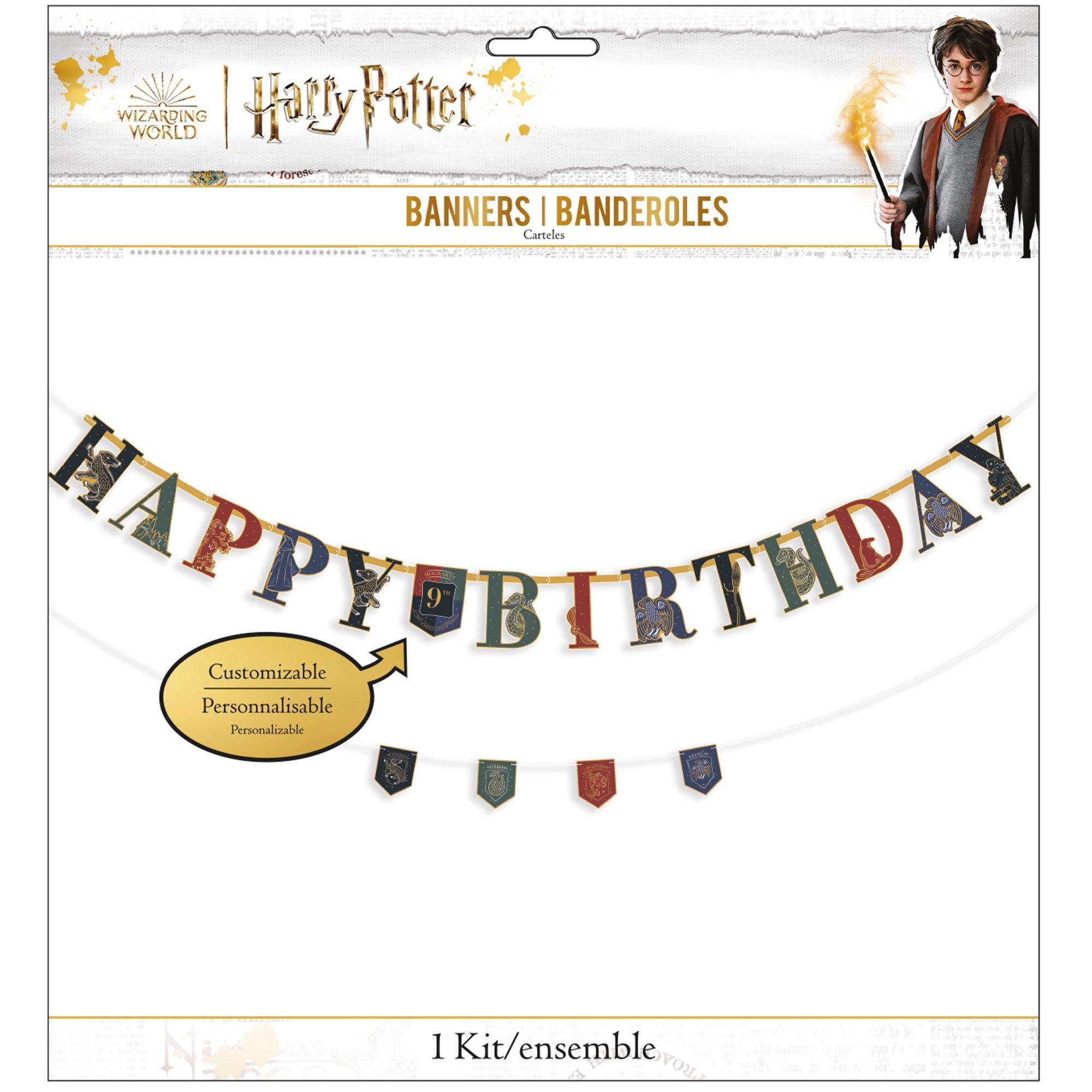 Hogwarts United Cardstock Birthday Banner Kit. 2ct - Harry Potter - Image 4