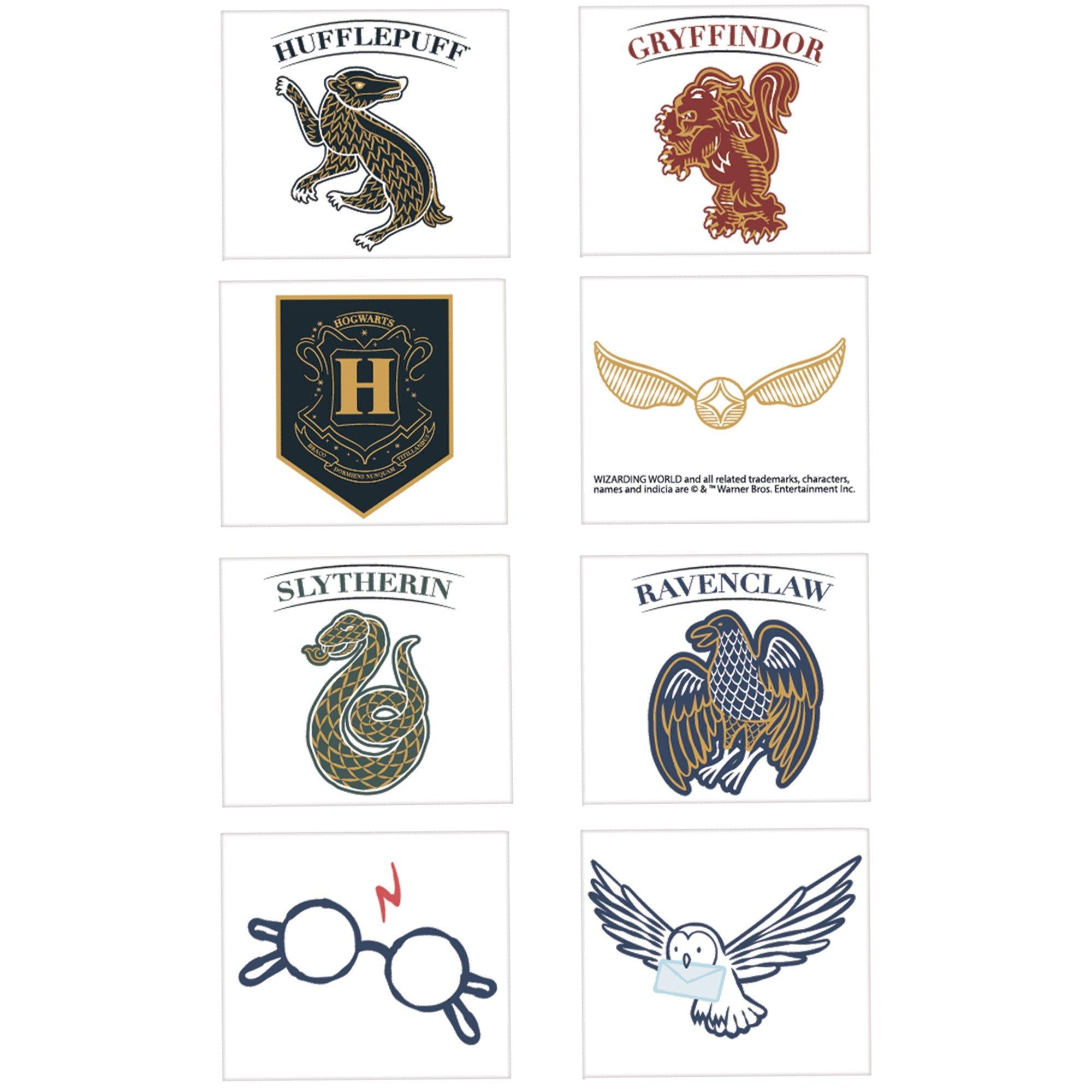 Hogwarts United Temporary Tattoos. 24ct - Harry Potter