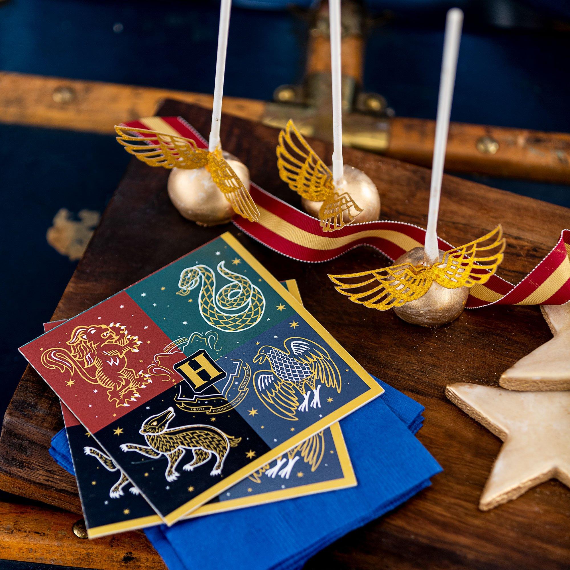 Metallic Hogwarts United Paper Lunch Napkins. 6.5in. 16ct - Harry Potter - Image 2