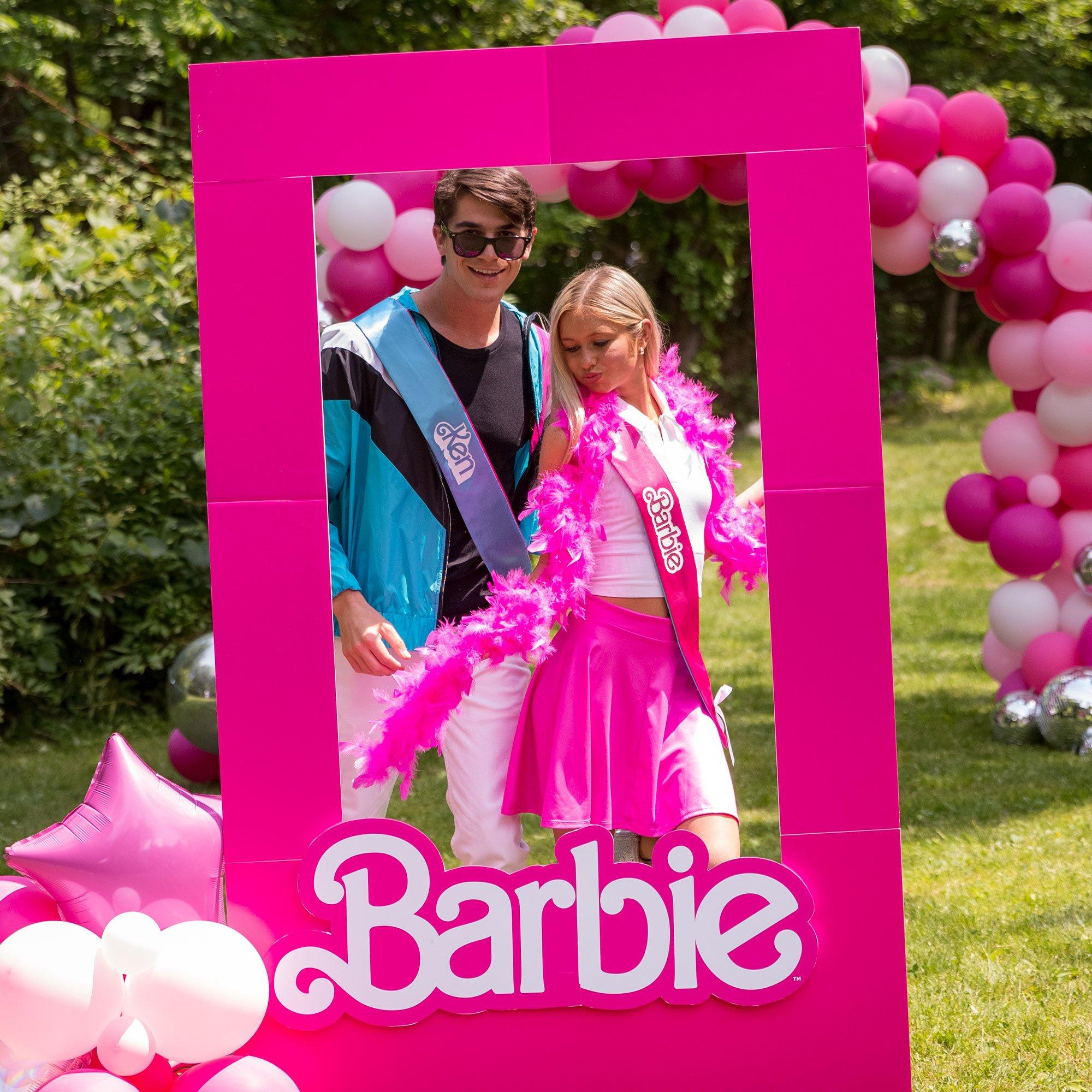 Reversible Malibu Barbie & Ken Fabric Sash. 60in - Image 5